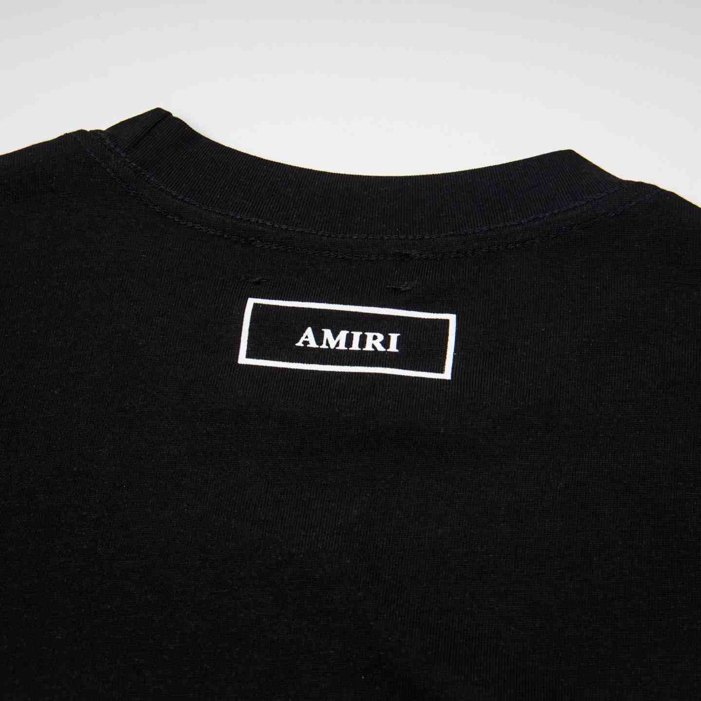 Amiri Cotton Burn Out T-Shirt 'Black' - DesignerGu