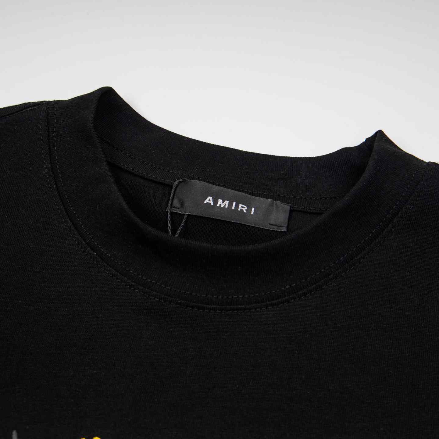 Amiri Cotton Burn Out T-Shirt 'Black' - DesignerGu