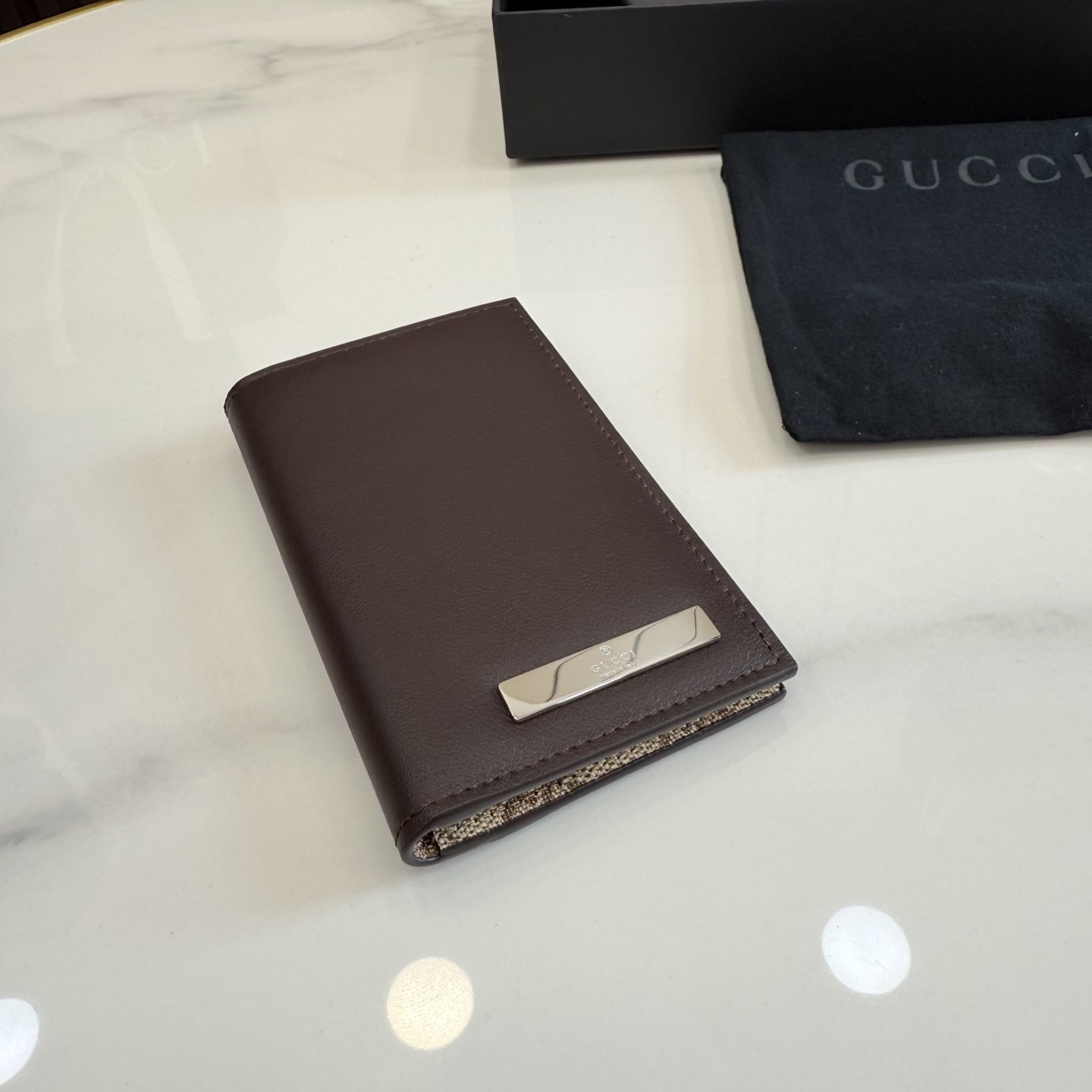 Gucci Card Case With Metal Tag 875594 - DesignerGu