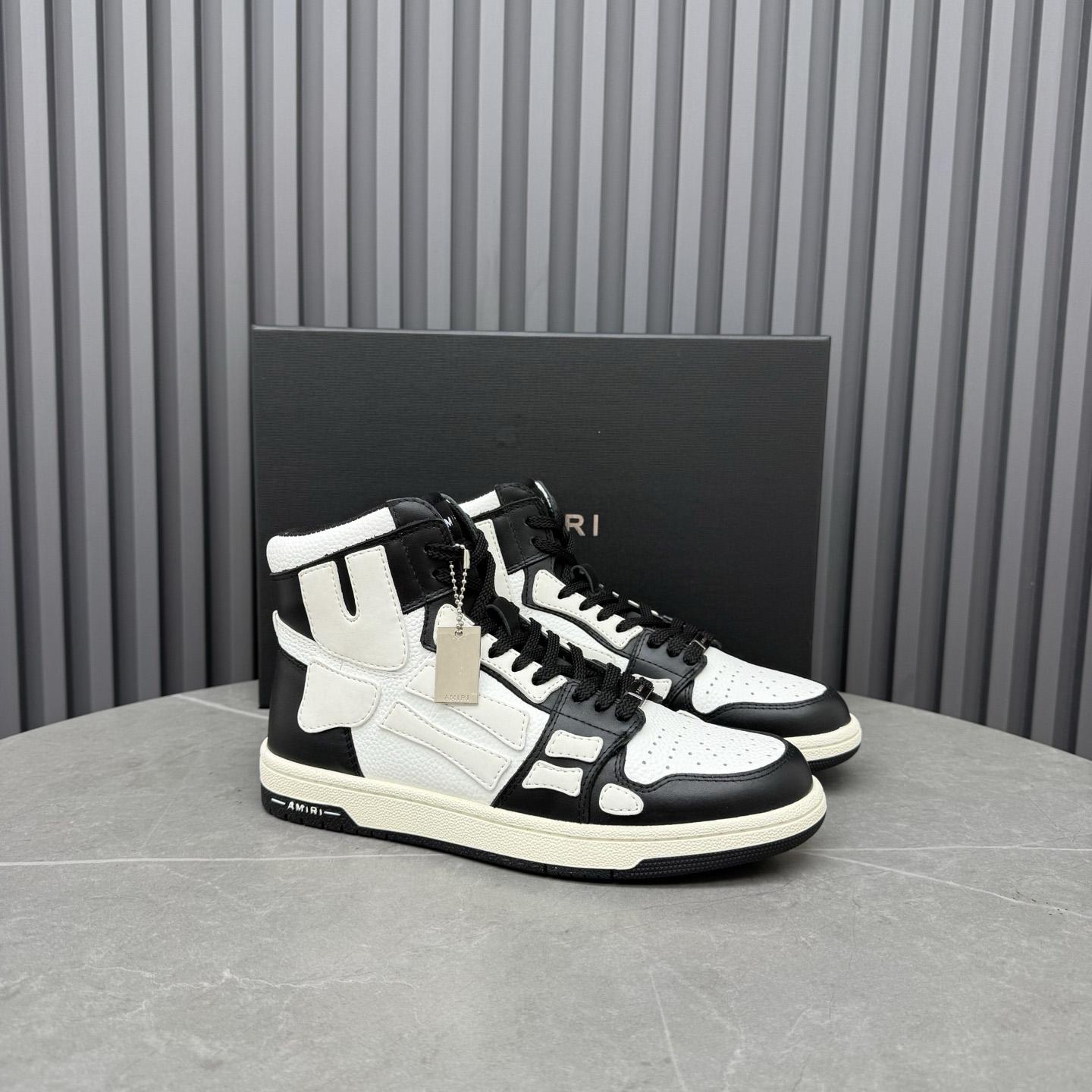 Amiri Skel Top Hi 'Black White' - DesignerGu