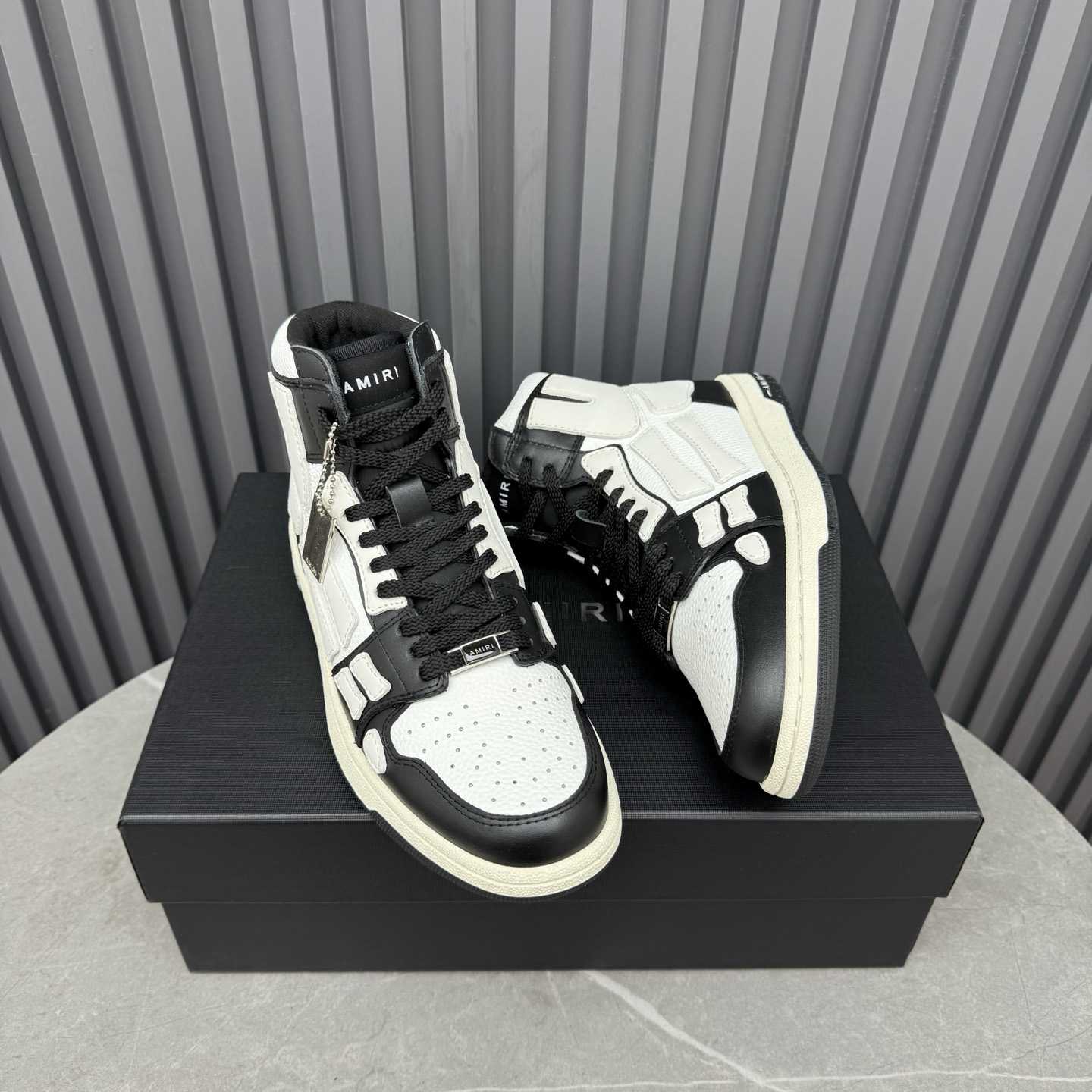 Amiri Skel Top Hi 'Black White' - DesignerGu