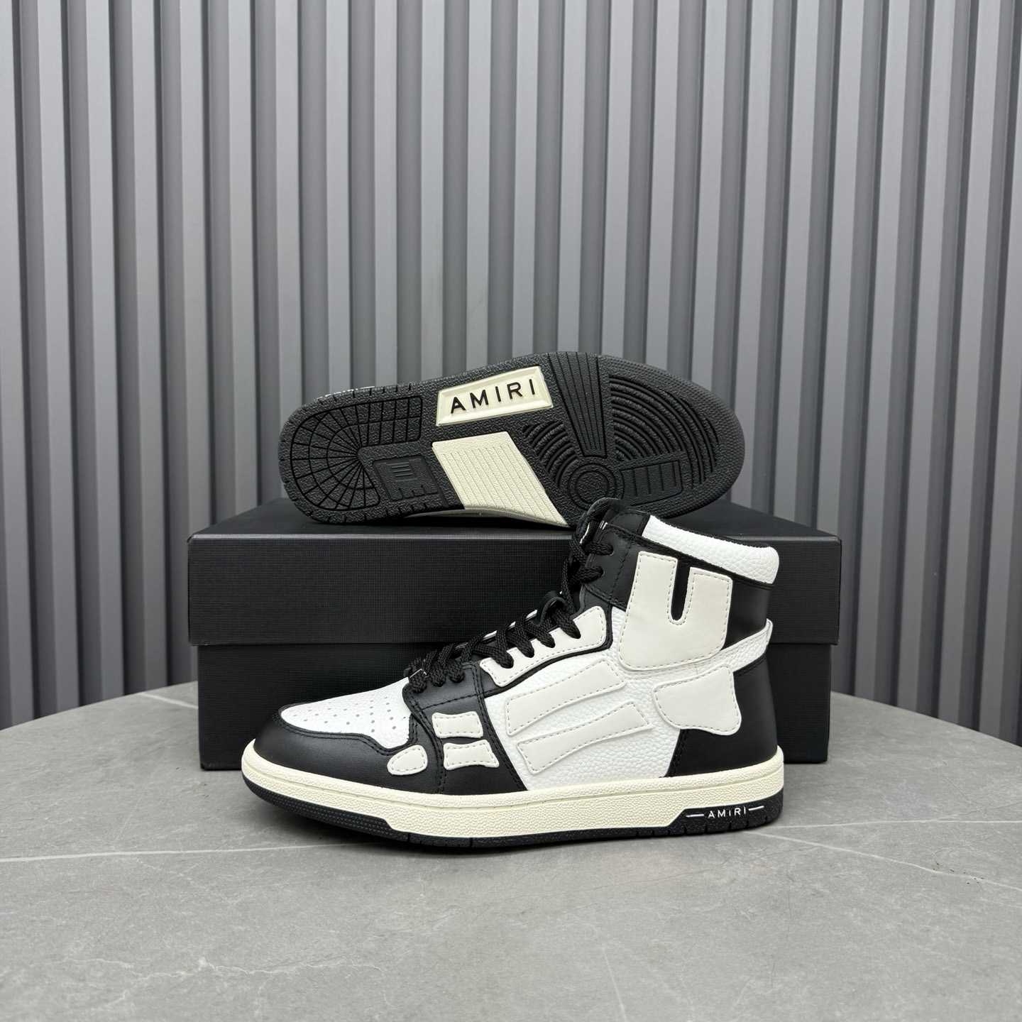 Amiri Skel Top Hi 'Black White' - DesignerGu