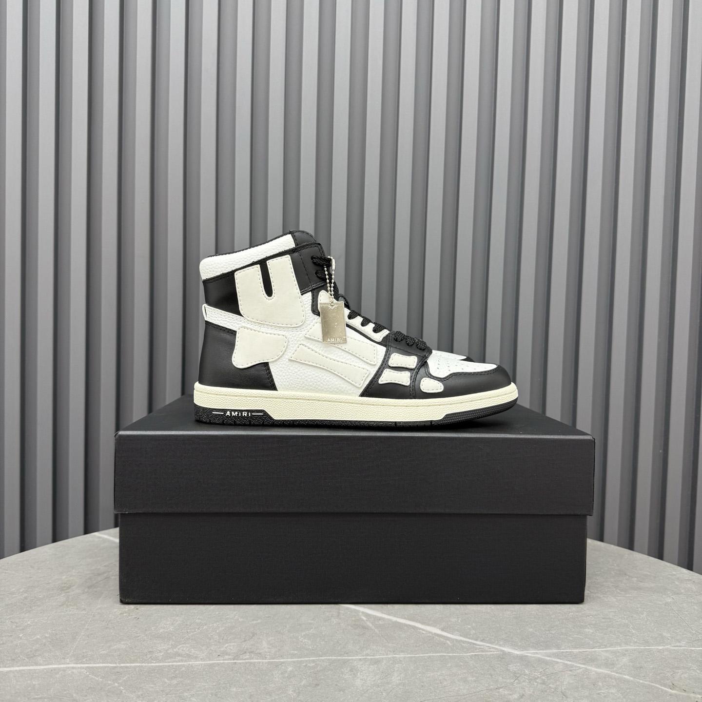 Amiri Skel Top Hi 'Black White' - DesignerGu