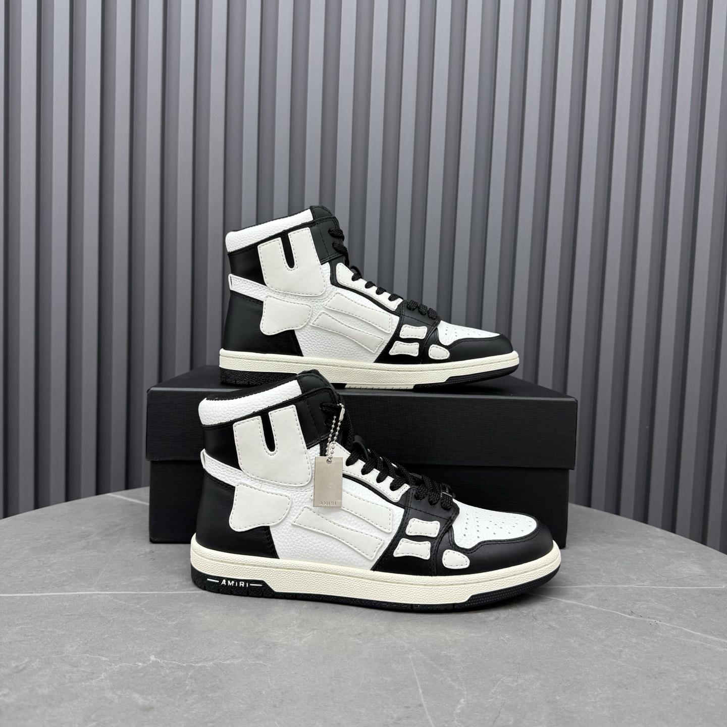 Amiri Skel Top Hi 'Black White' - DesignerGu