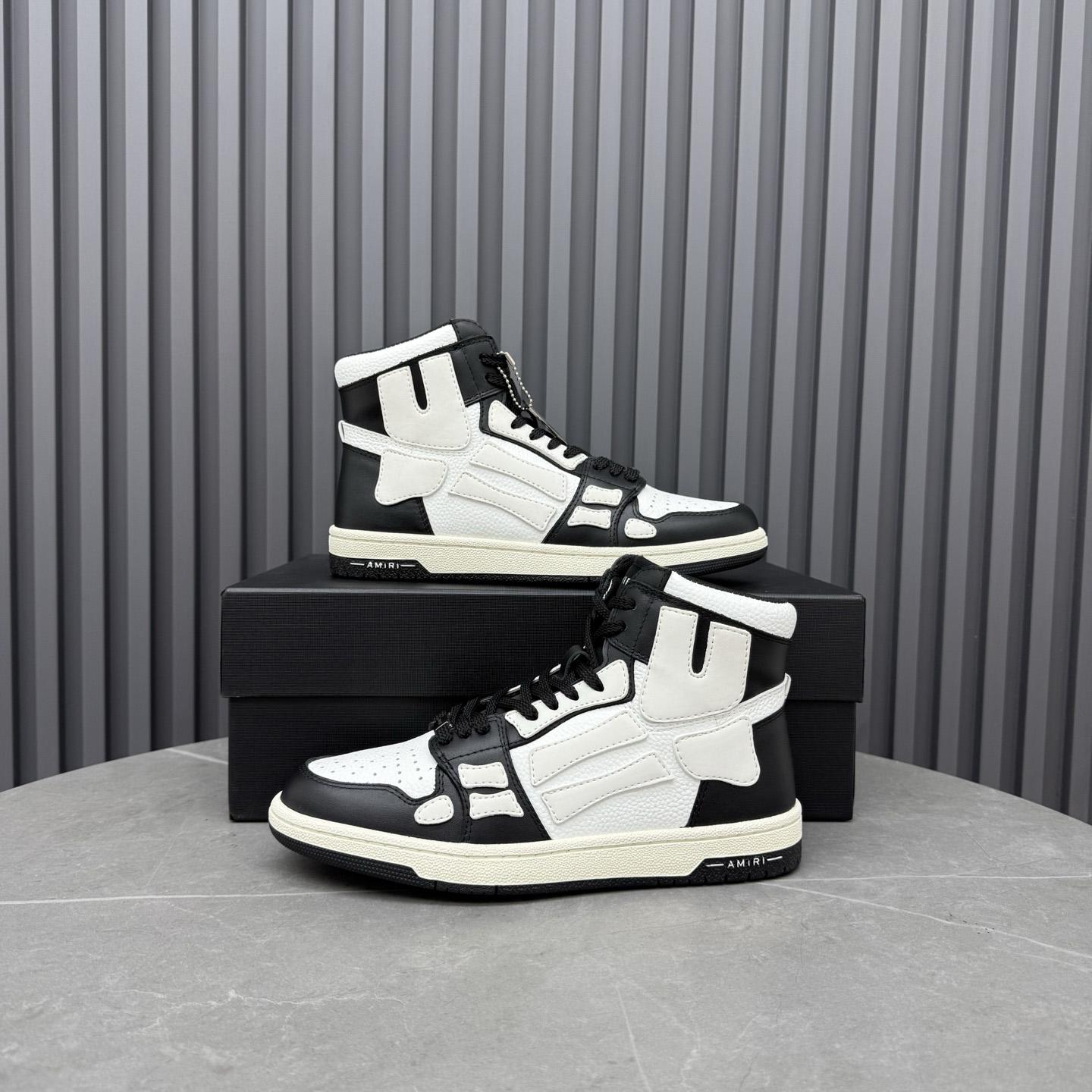 Amiri Skel Top Hi 'Black White' - DesignerGu