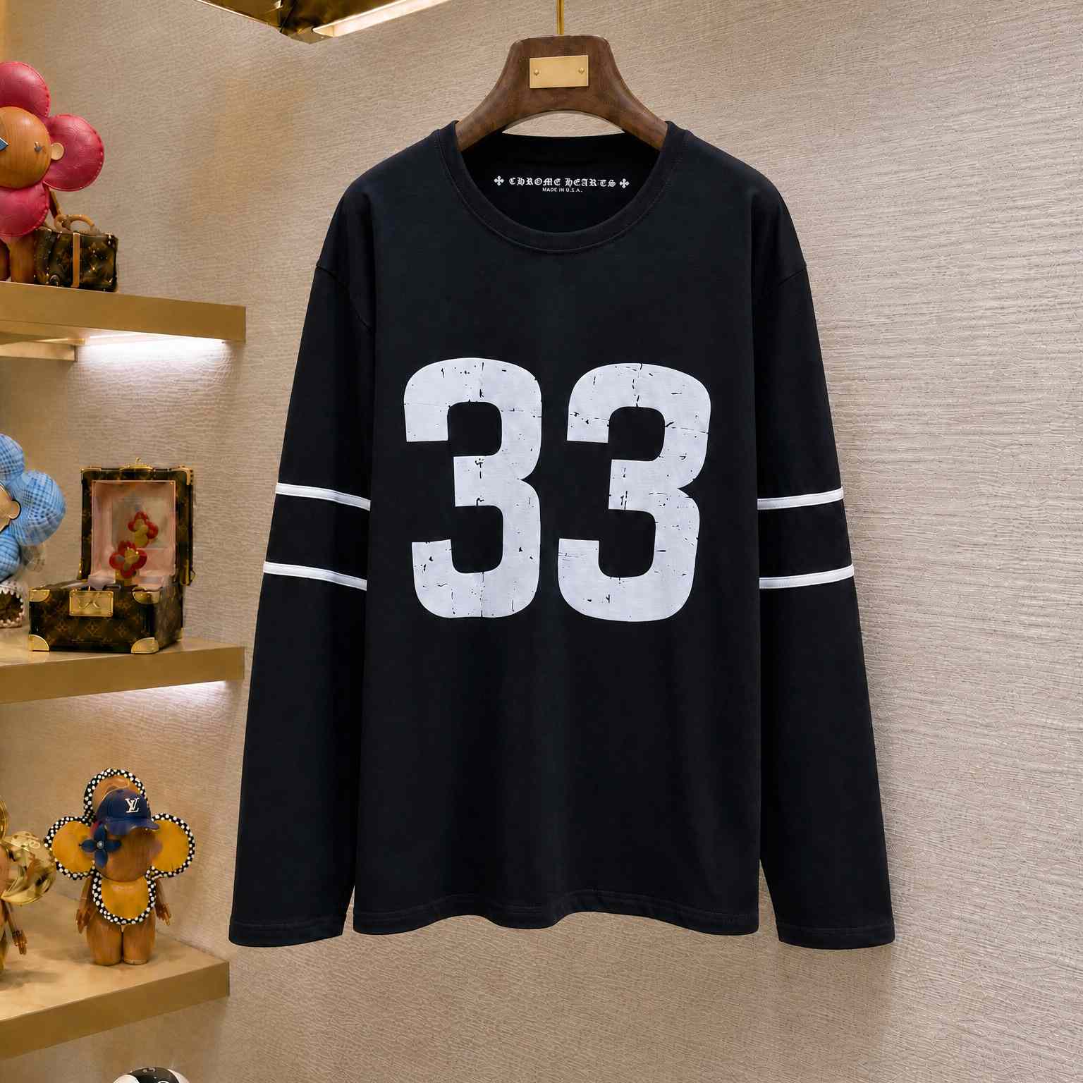 Chrome Hearts #33 Long-Sleeve 'Black' - DesignerGu