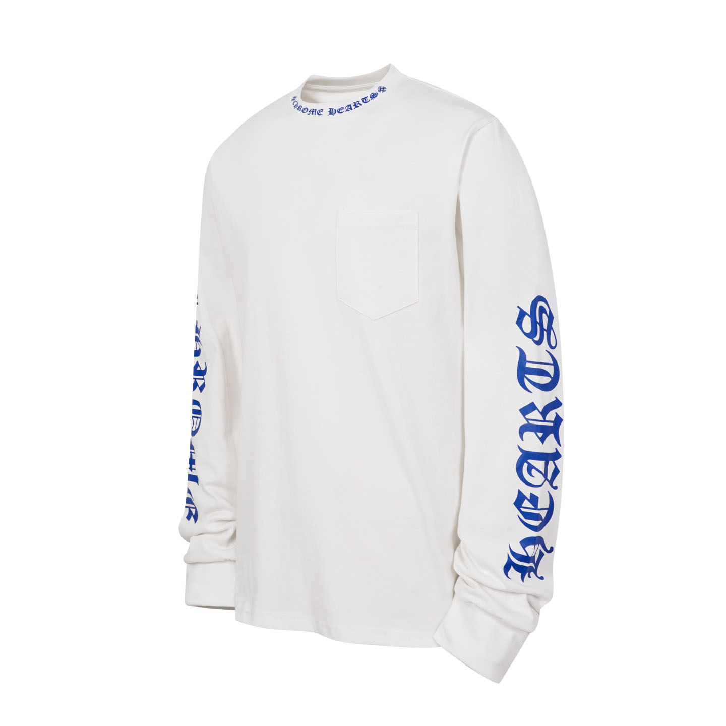 Chrome Hearts Neck Logo Long Sleeve T-Shirt  'White' - DesignerGu