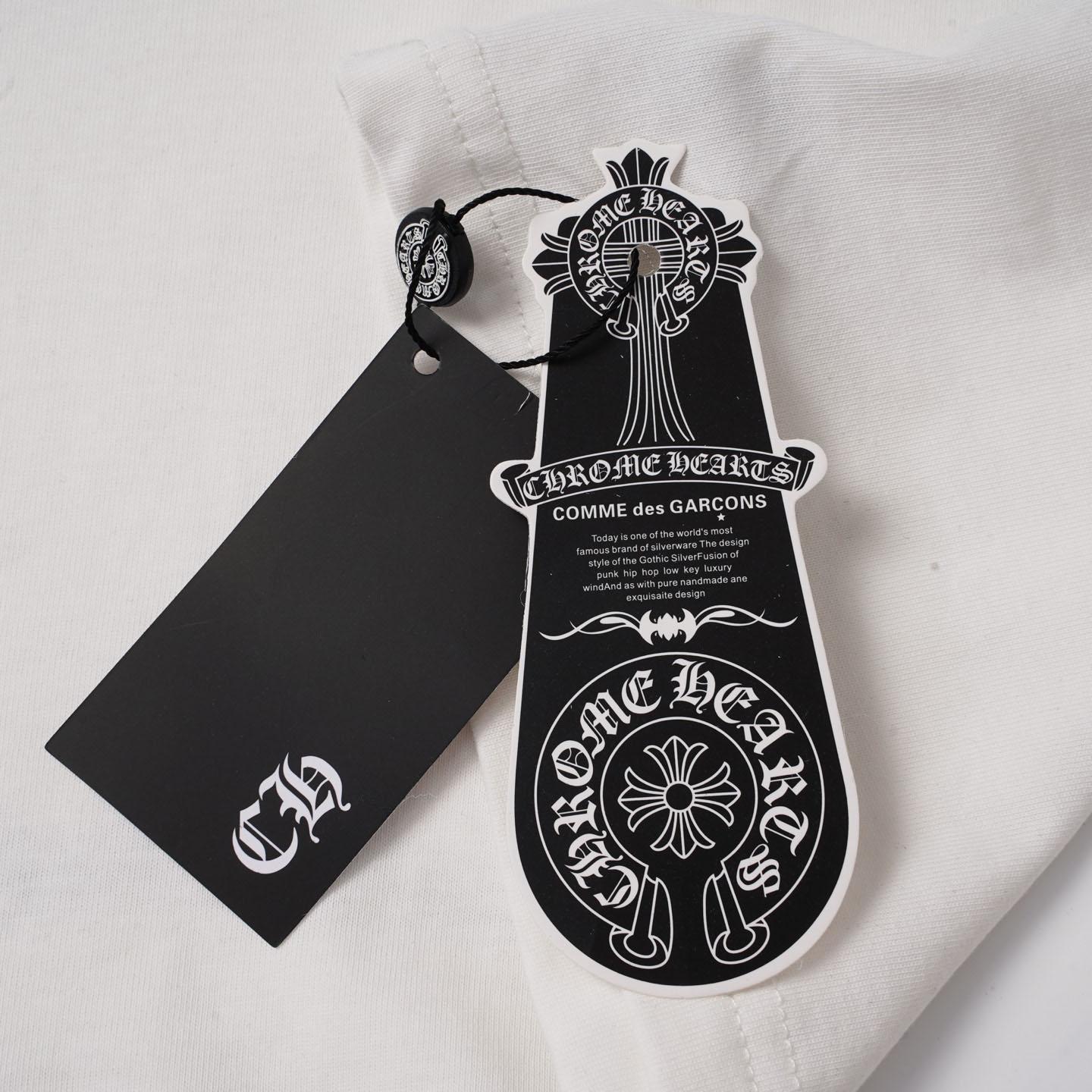 Chrome Hearts Neck Logo Long Sleeve T-Shirt  'White' - DesignerGu