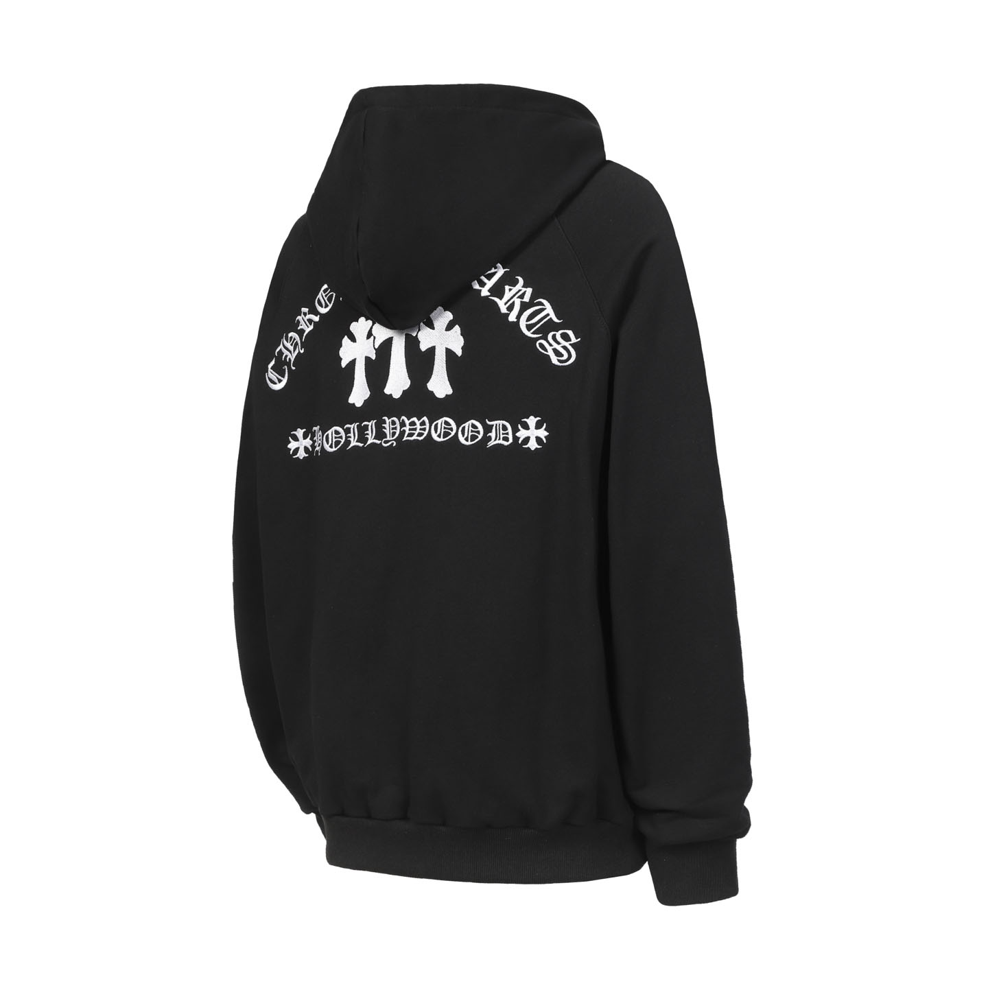 Chrome Hearts Embroidered King Taco Zip Up Hoodie 'Black' - DesignerGu