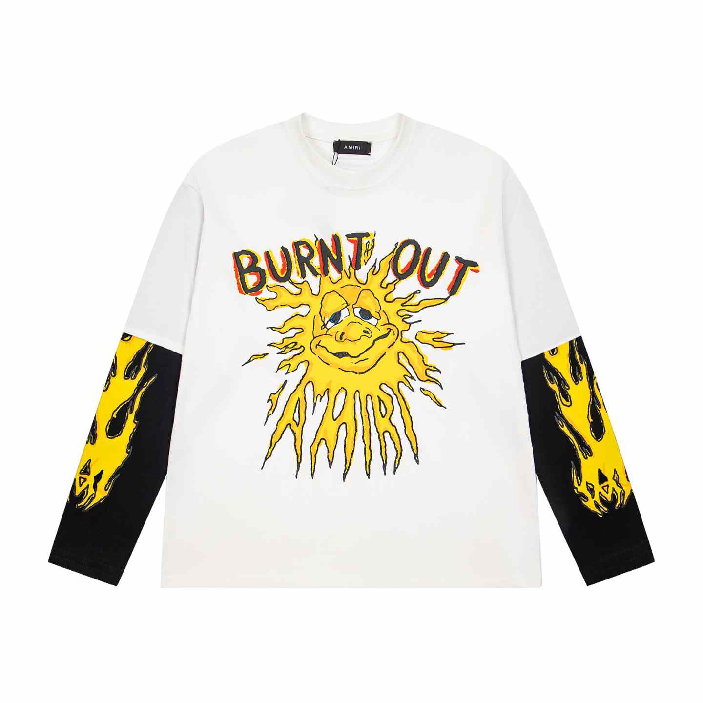 Amiri Cotton Burn Out T-Shirt 'White' - DesignerGu