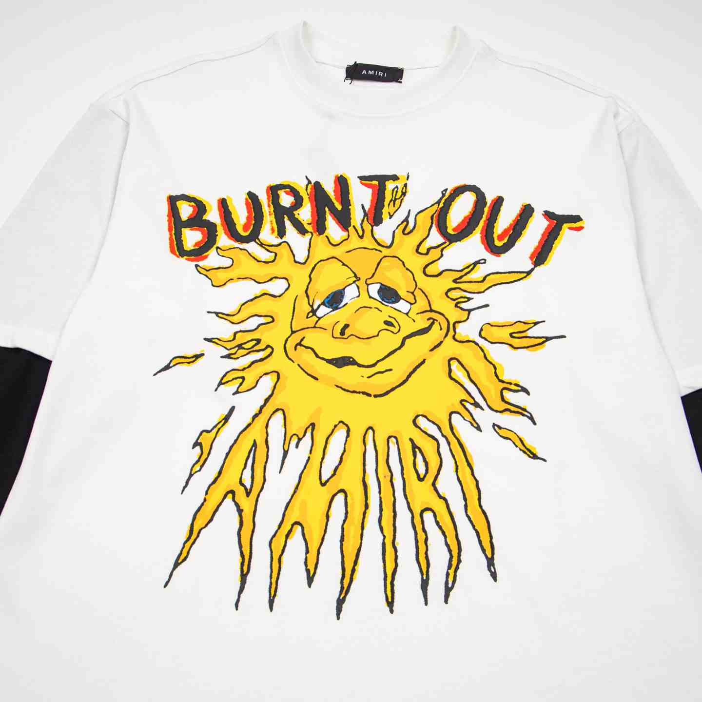Amiri Cotton Burn Out T-Shirt 'White' - DesignerGu