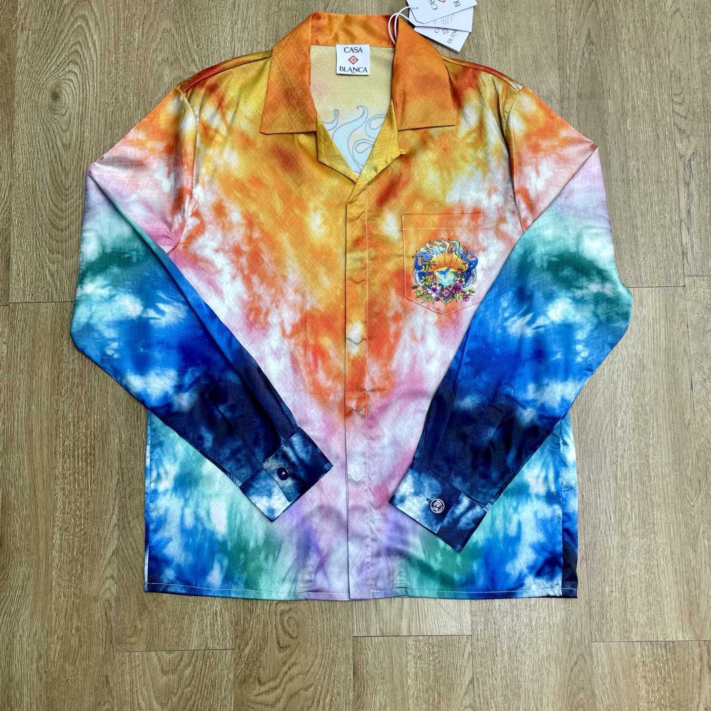 Casablanca Surf Trip Satin Shirt CA3579 - DesignerGu