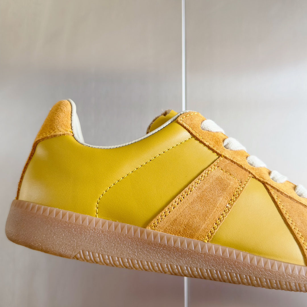 Maison Margiela Yellow Replica Nappa Sneakers - DesignerGu