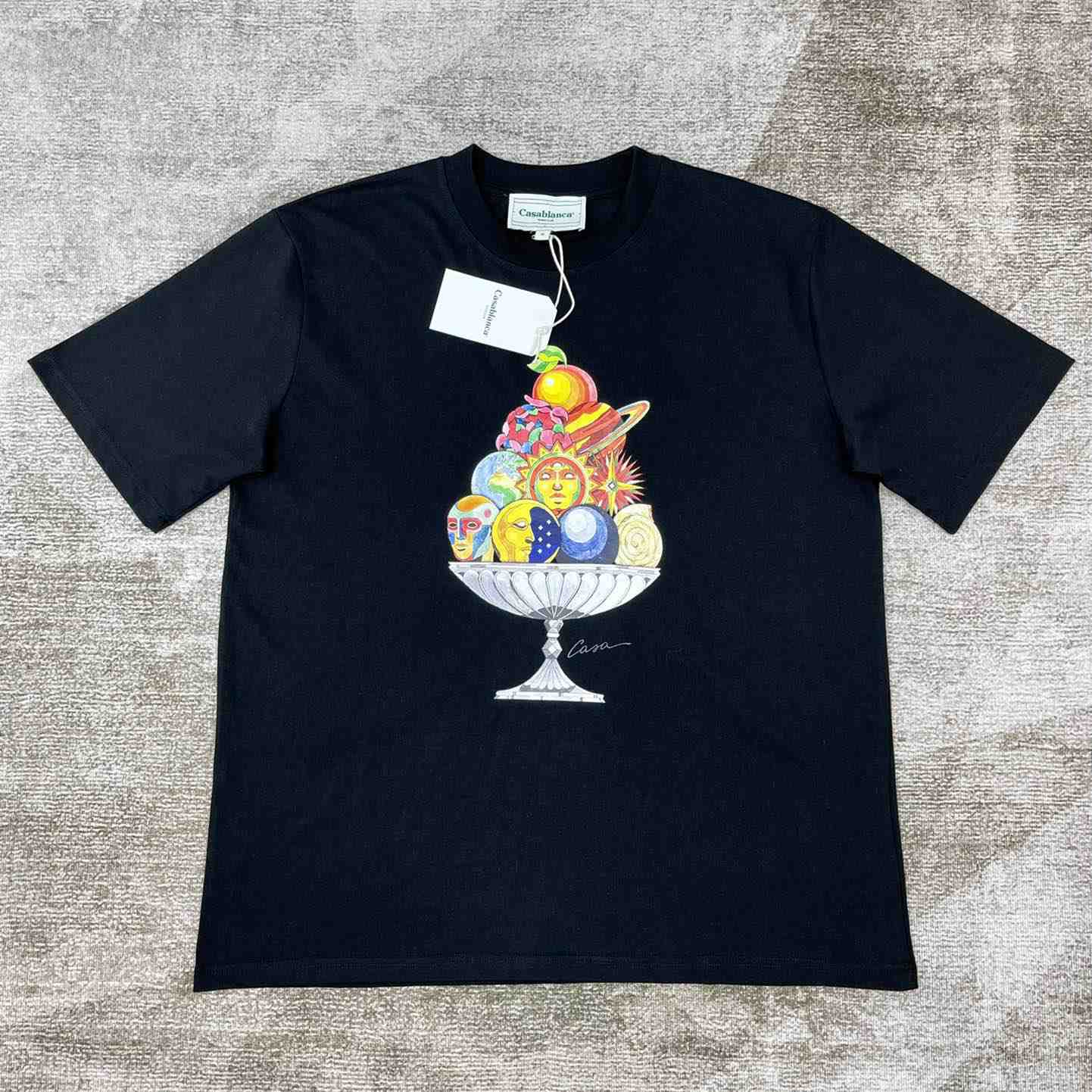 Casablanca Celestial Pyramid T-Shirt 'Black' CA5009 - DesignerGu