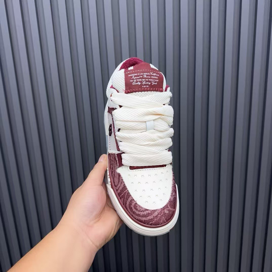 Amiri MA-1 'Bandana Denim - Burgundy' - DesignerGu