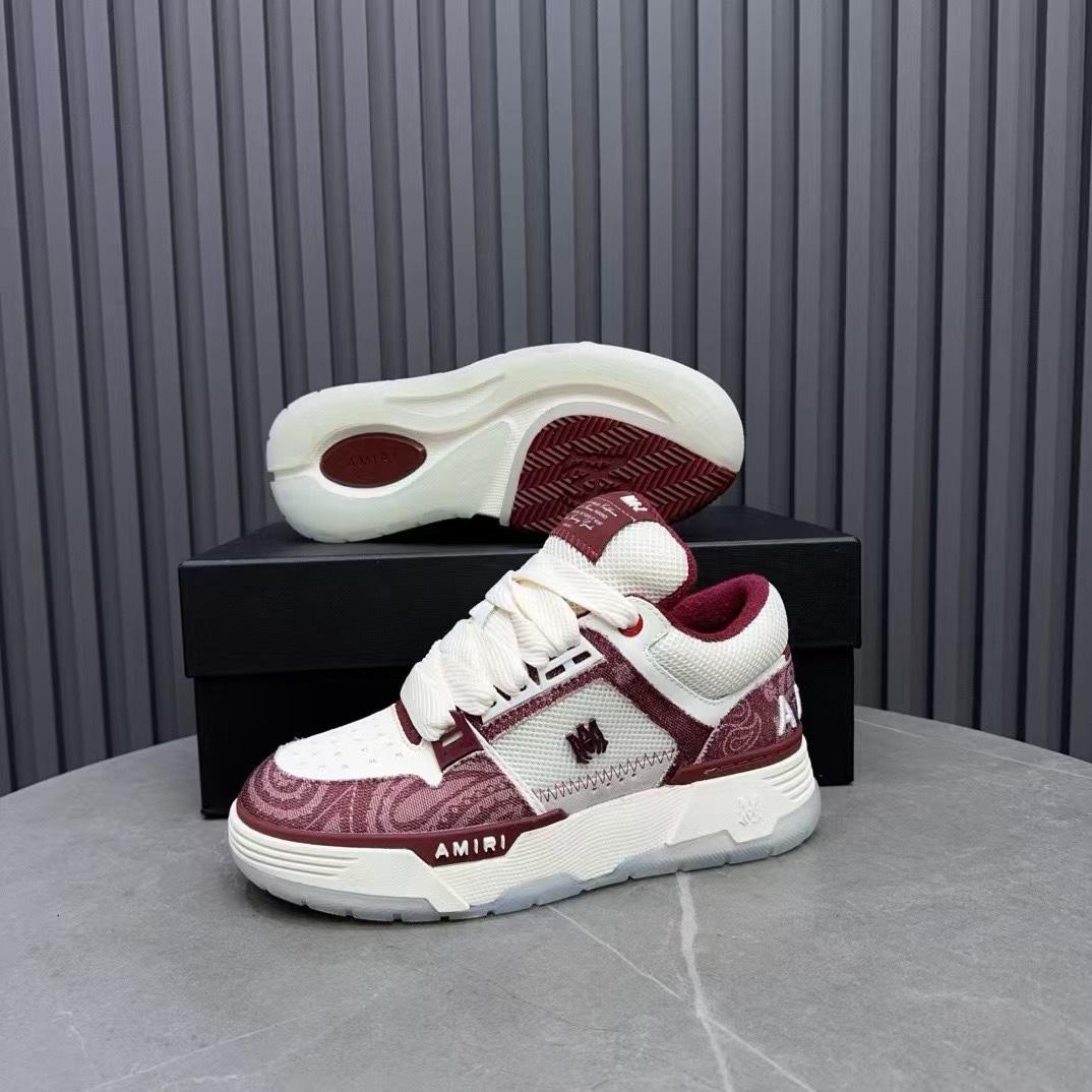 Amiri MA-1 'Bandana Denim - Burgundy' - DesignerGu