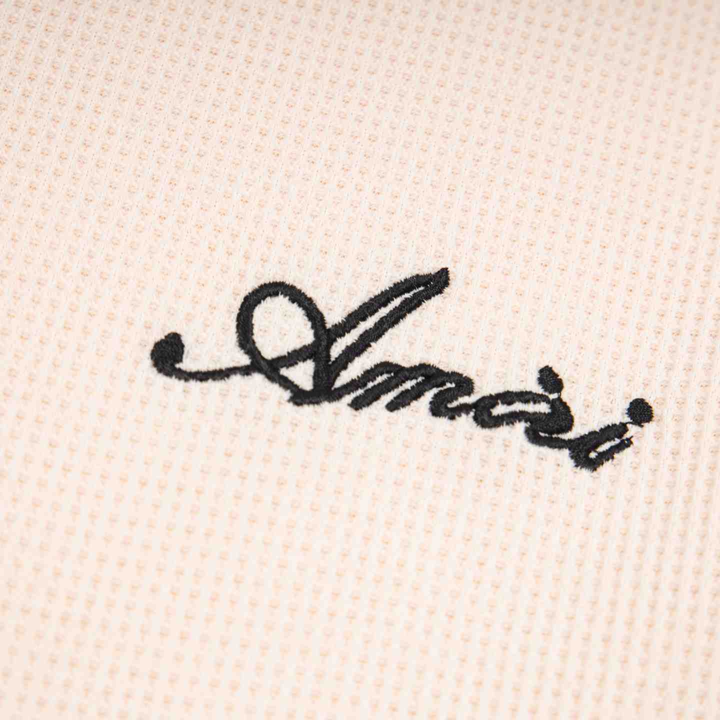 Amiri Bones Logo Embroidered Waffle Knit Cotton T-Shirt - DesignerGu
