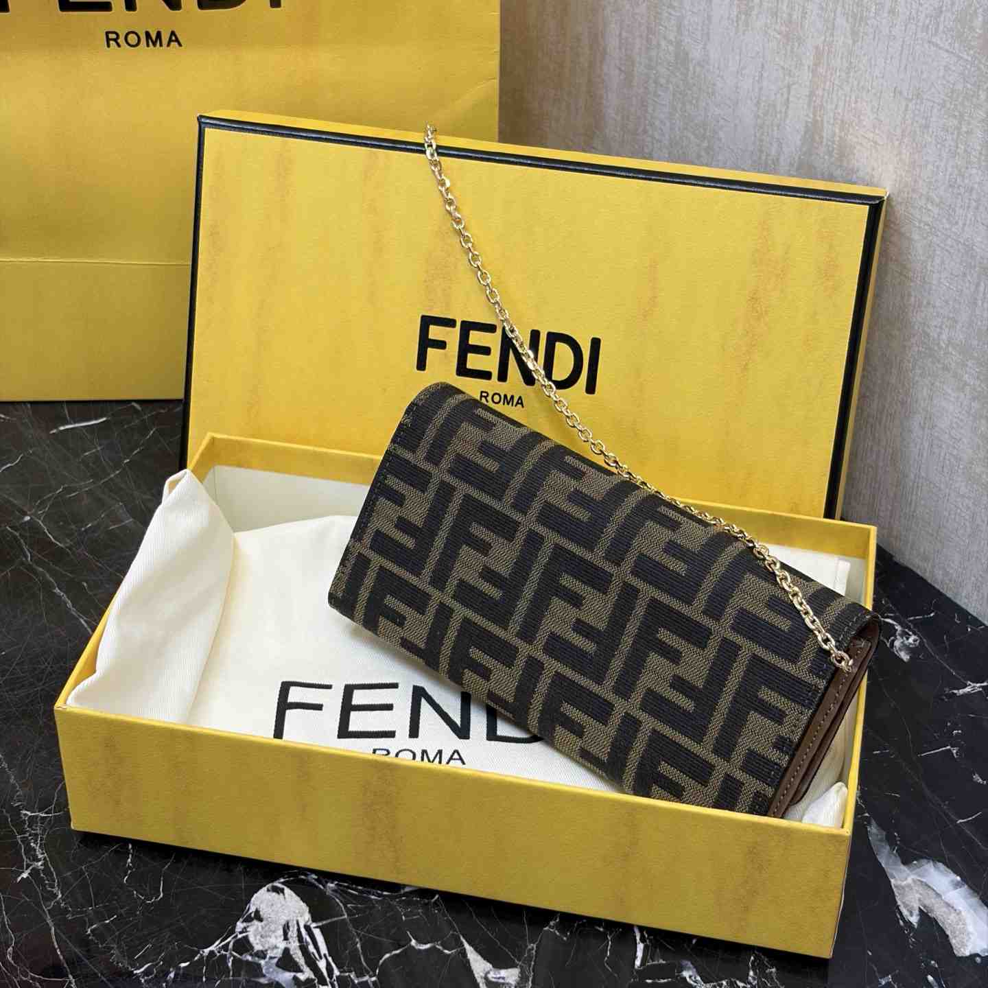 Fendi FF Print Wallet - DesignerGu