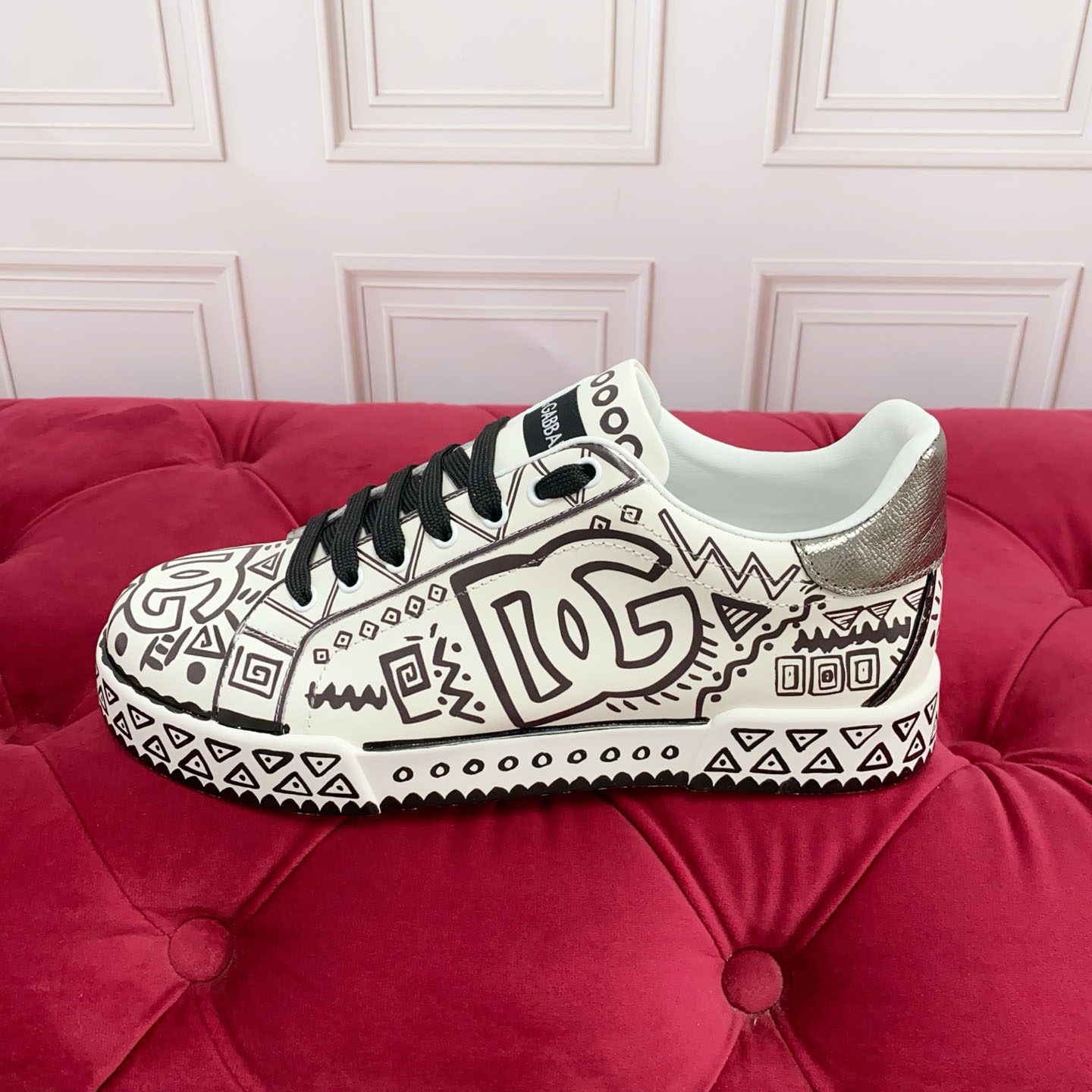 Dolce & Gabbana Portofino Calfskin Sneakers - DesignerGu