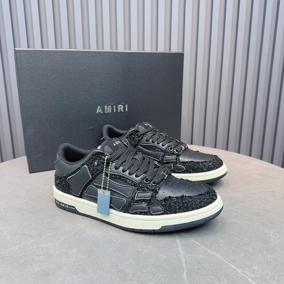 Amiri Boucle Skel Top Low 'Black' - DesignerGu