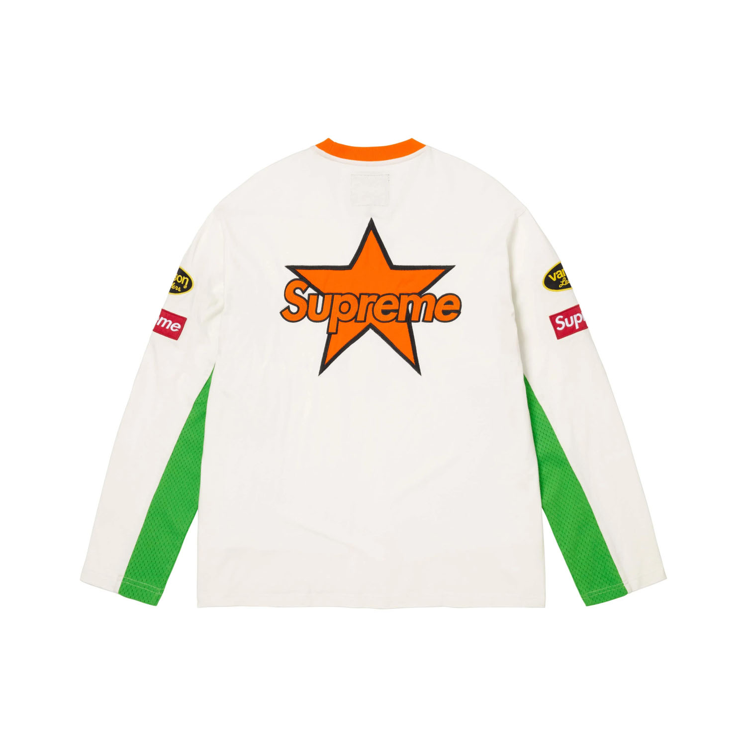 Supreme x Vanson Leathers Long-Sleeve Top 'White' - DesignerGu