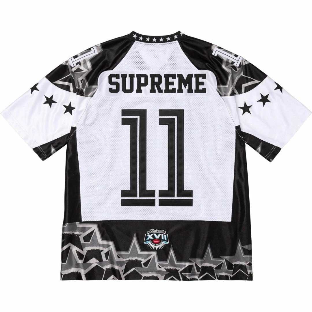 Supreme Stars Football Jersey 'Black' - DesignerGu