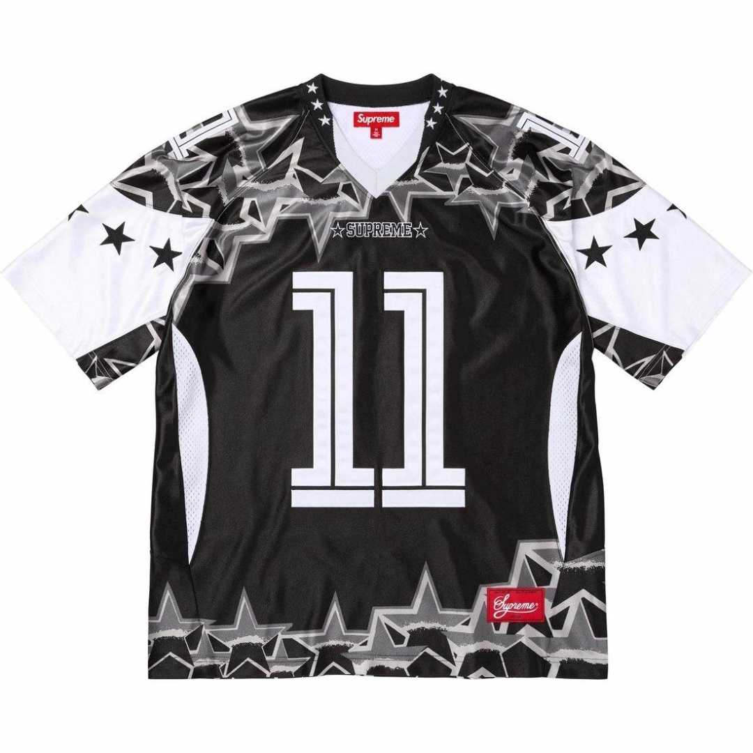 Supreme Stars Football Jersey 'Black' - DesignerGu