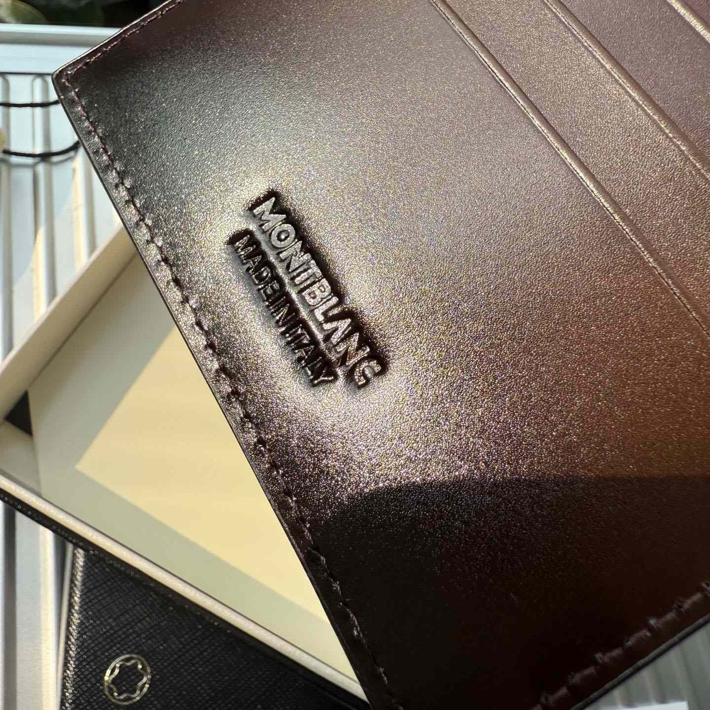 Montblanc Card Holder 6cc in Meisterstück Sfumato Leather - DesignerGu