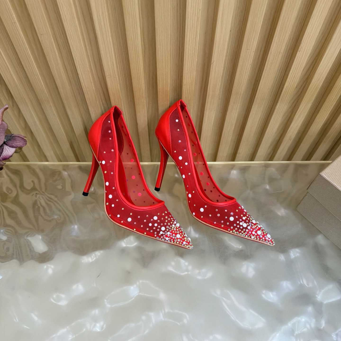 Christian Louboutin Miss Z Degrastrass Leather Pumps 100 - DesignerGu
