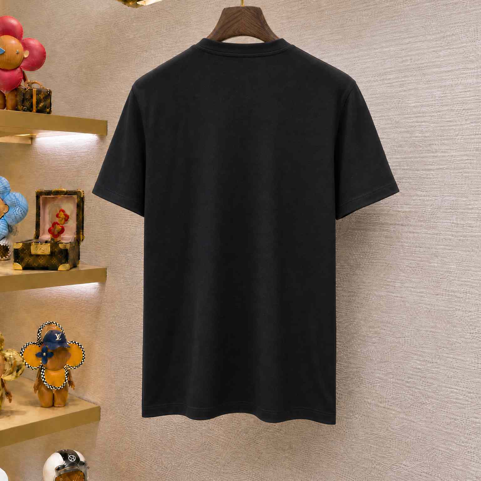 Fendi  Black Cotton T-shirt - DesignerGu