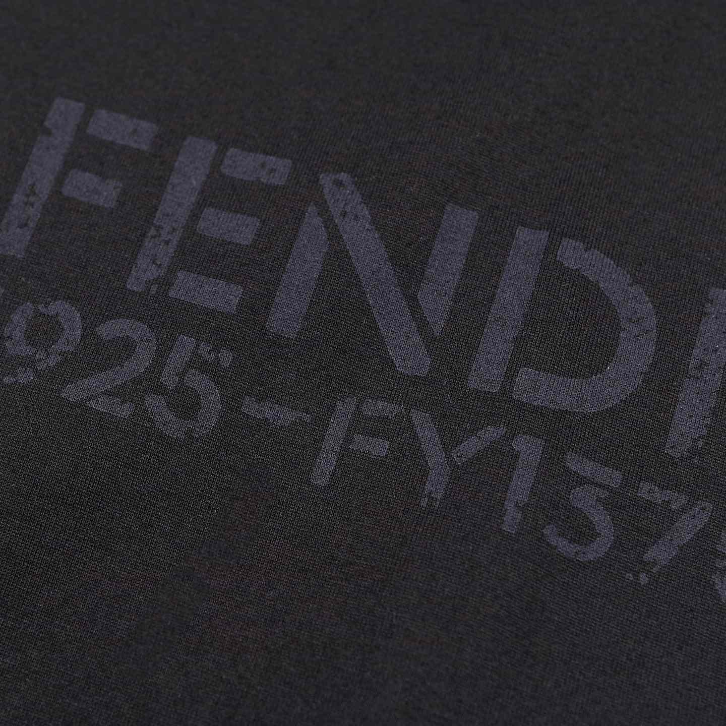 Fendi  Black Cotton T-shirt - DesignerGu