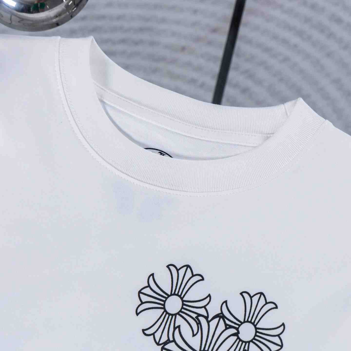 Chrome Hearts Cross Logo  Long Sleeve T-Shirt 'White' - DesignerGu