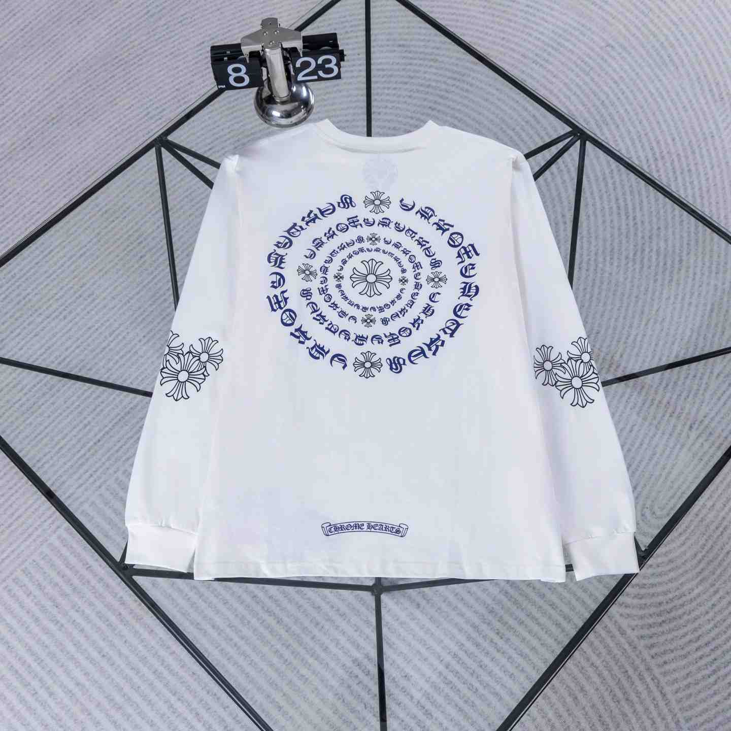 Chrome Hearts Cross Logo  Long Sleeve T-Shirt 'White' - DesignerGu