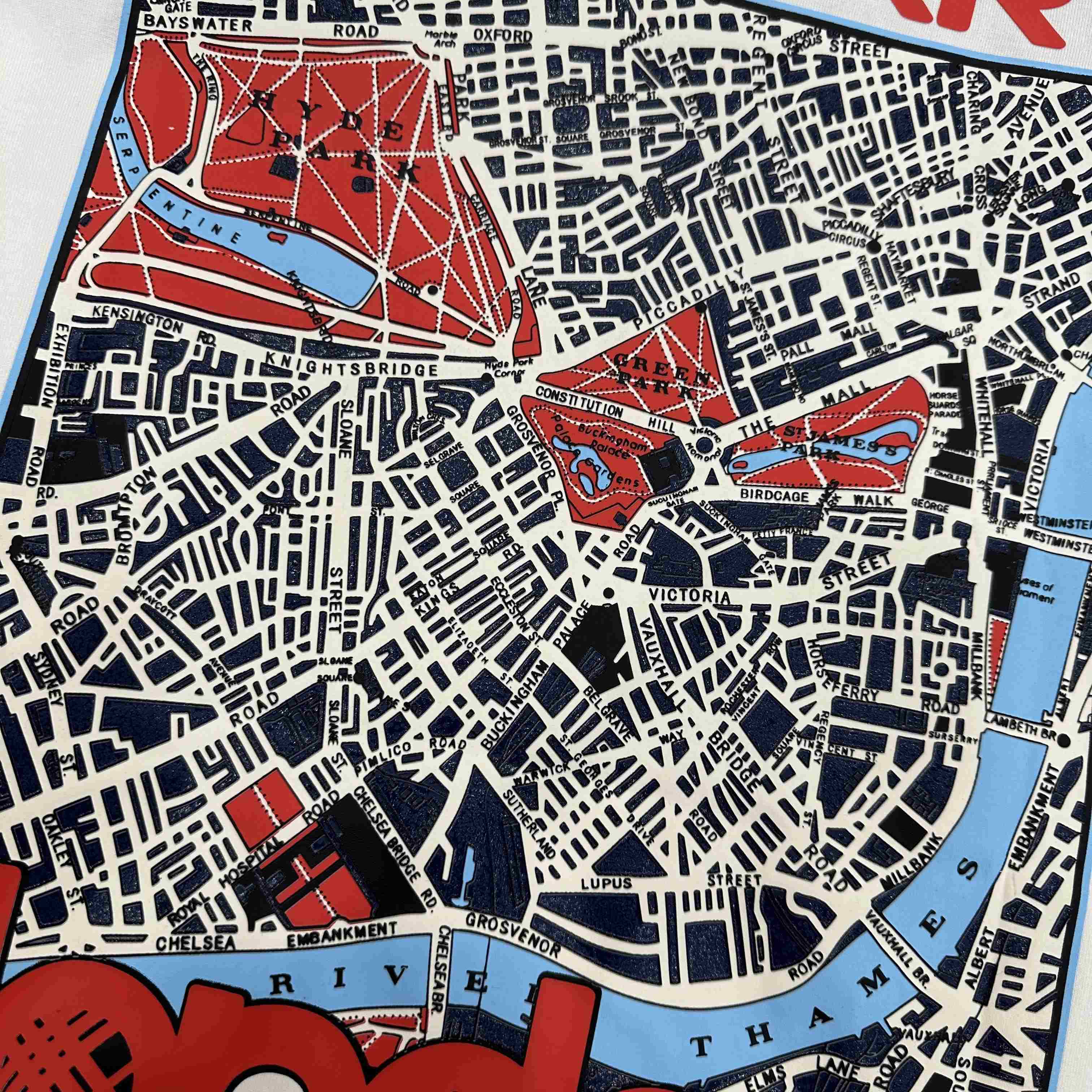 Burberry London Map Cotton T-shirt - DesignerGu