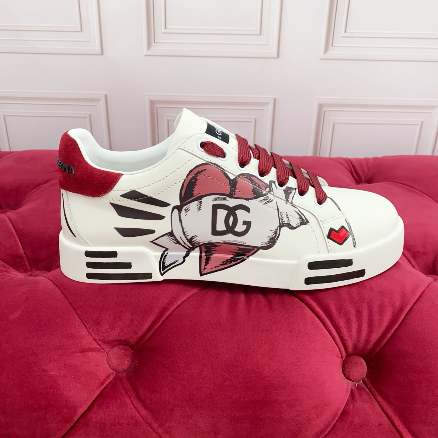 Dolce & Gabbana Portofino Light Strobel Nappa Calfskin Sneakers - DesignerGu
