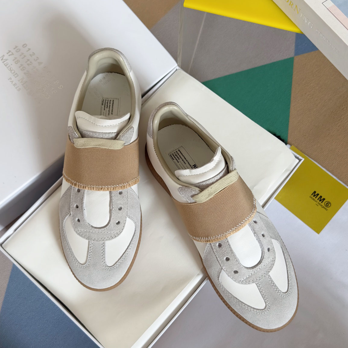 Maison Margiela Wmns Replica Elastic Band Sneaker 'White' - DesignerGu