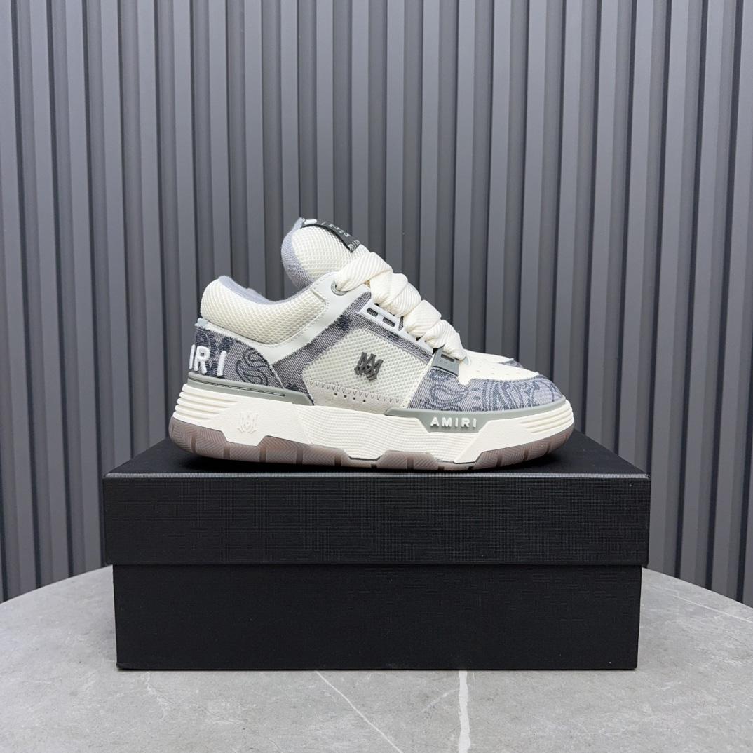 Amiri MA-1 'Bandana Denim - Grey' - DesignerGu