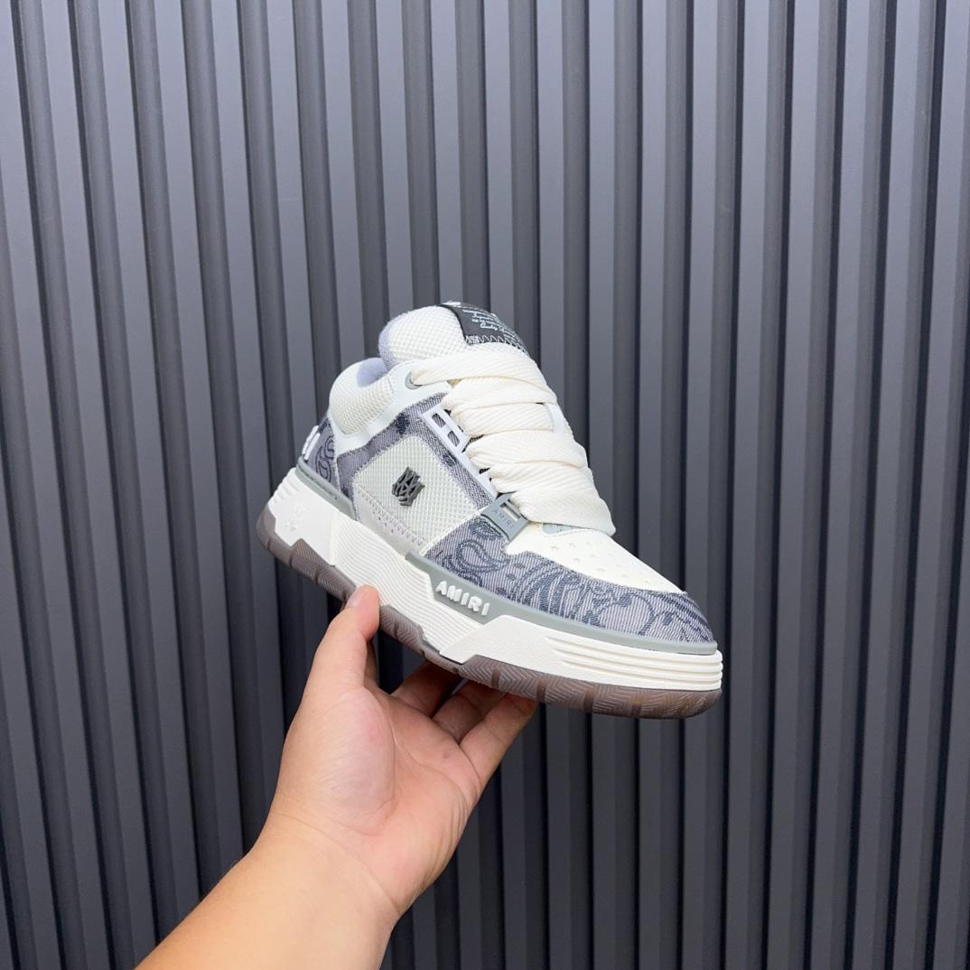 Amiri MA-1 'Bandana Denim - Grey' - DesignerGu