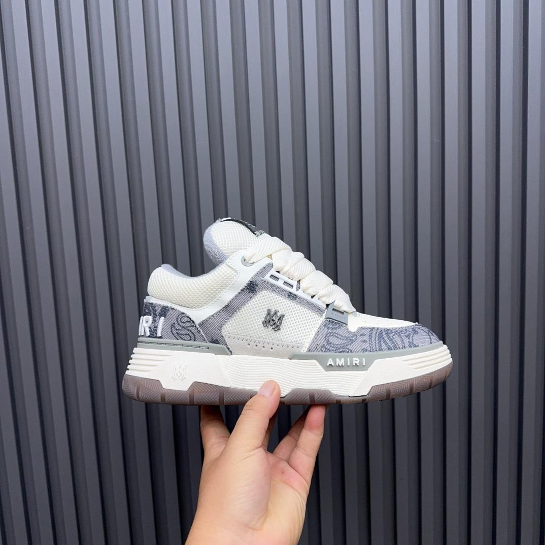 Amiri MA-1 'Bandana Denim - Grey' - DesignerGu