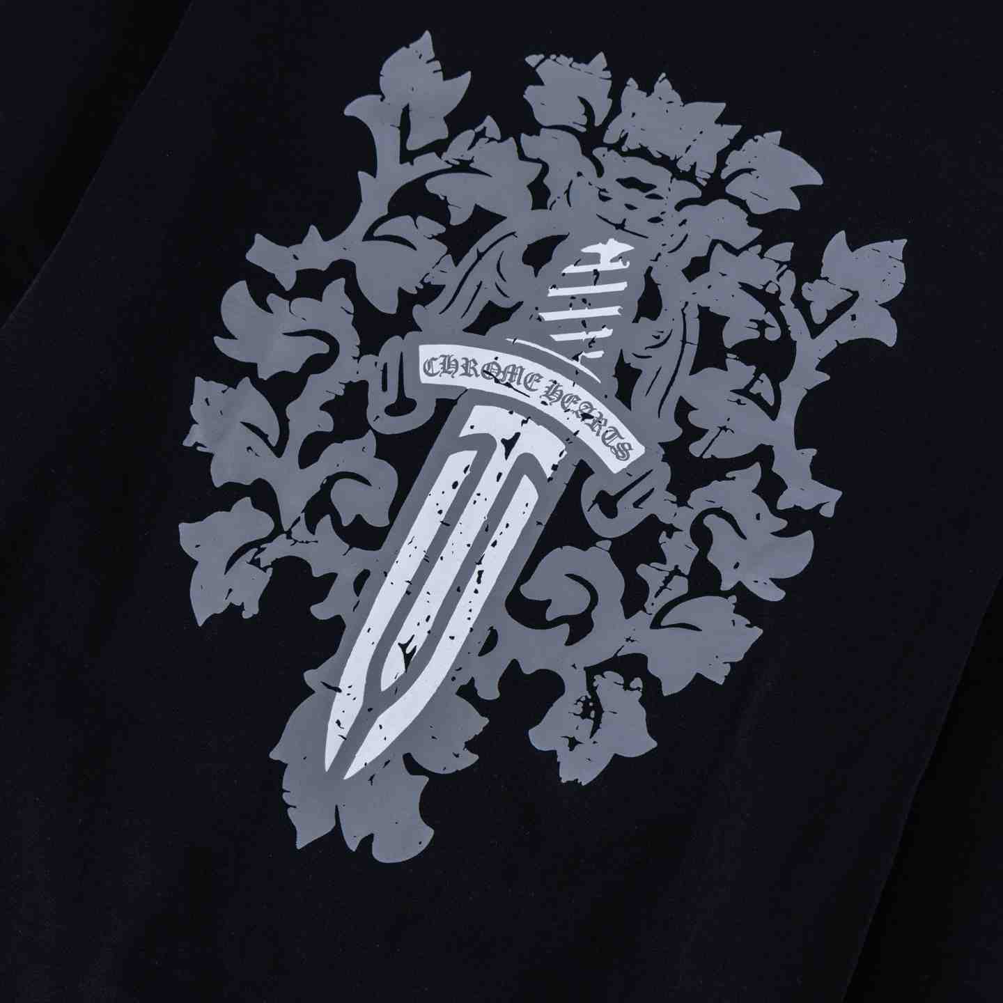 Chrome Hearts Dagger  Long Sleeve Tee 'Black' - DesignerGu