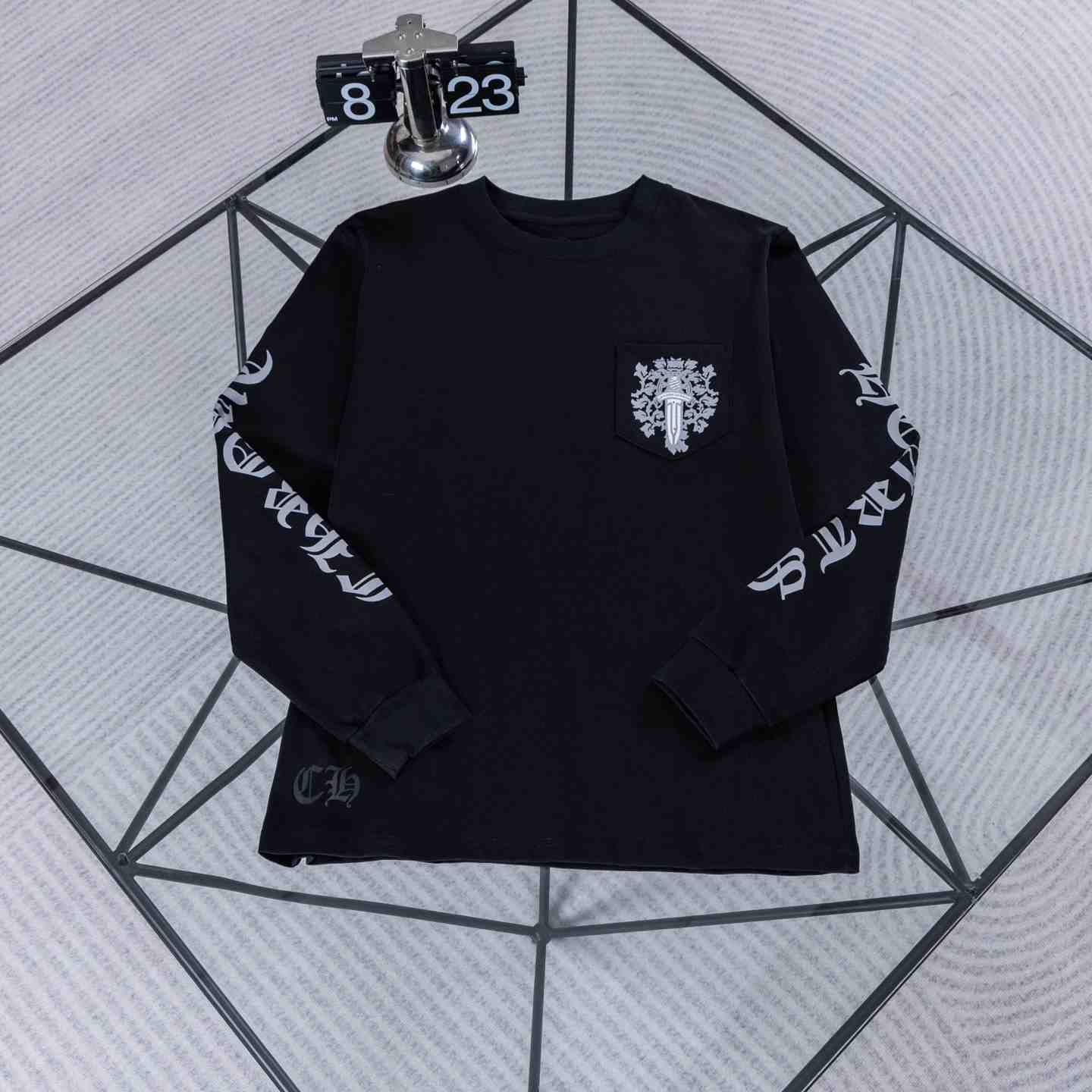 Chrome Hearts Dagger  Long Sleeve Tee 'Black' - DesignerGu