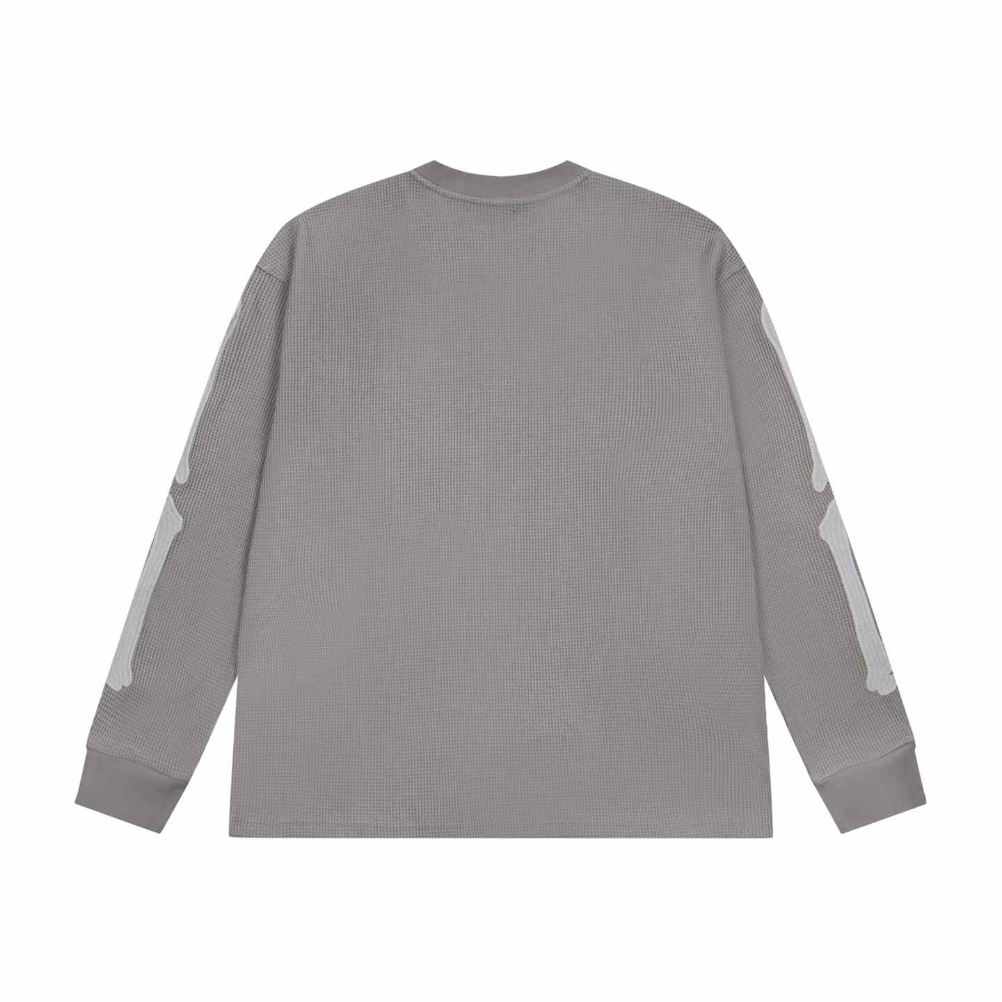 Amiri Bones Logo Embroidered Waffle Knit Cotton T-Shirt - DesignerGu