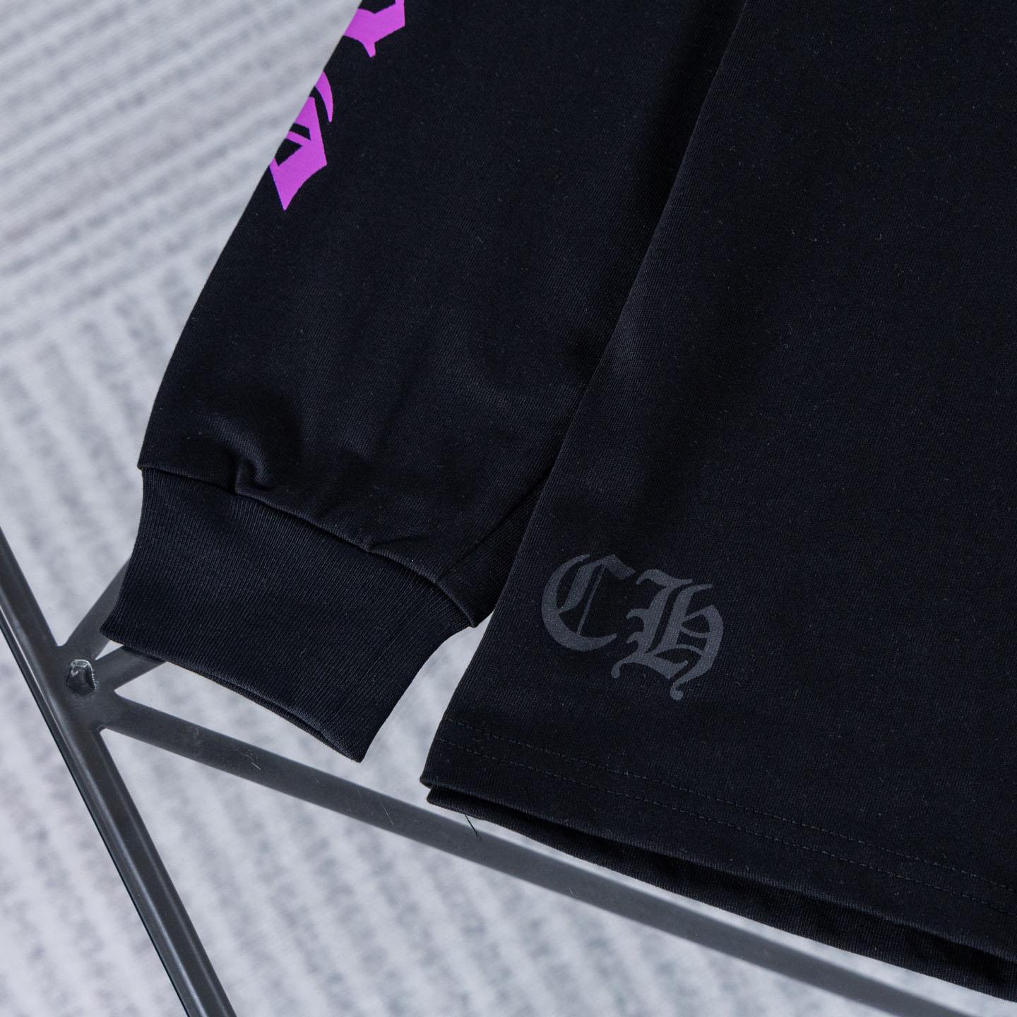 Chrome Hearts Neck Logo Long Sleeve T-Shirt  'Black' - DesignerGu