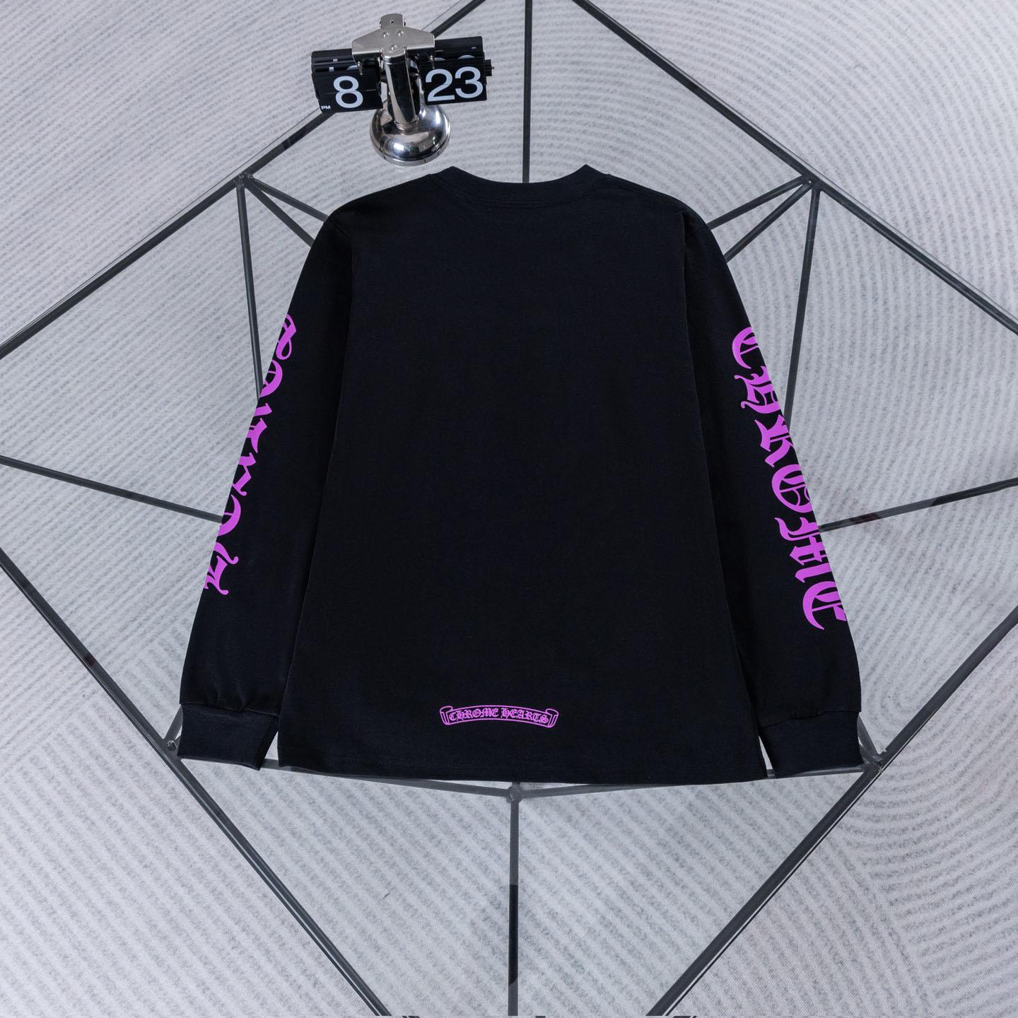 Chrome Hearts Neck Logo Long Sleeve T-Shirt  'Black' - DesignerGu