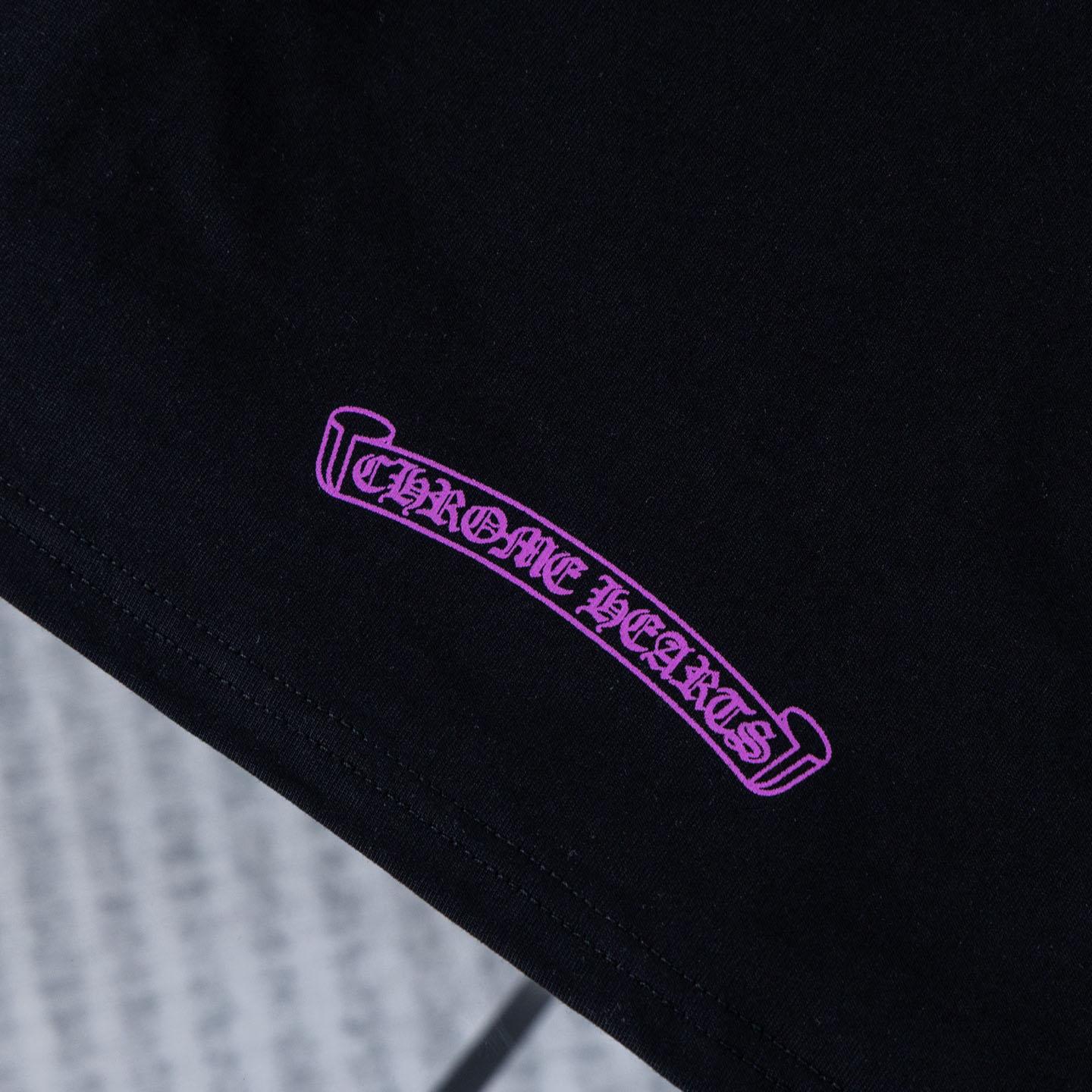Chrome Hearts Neck Logo Long Sleeve T-Shirt  'Black' - DesignerGu