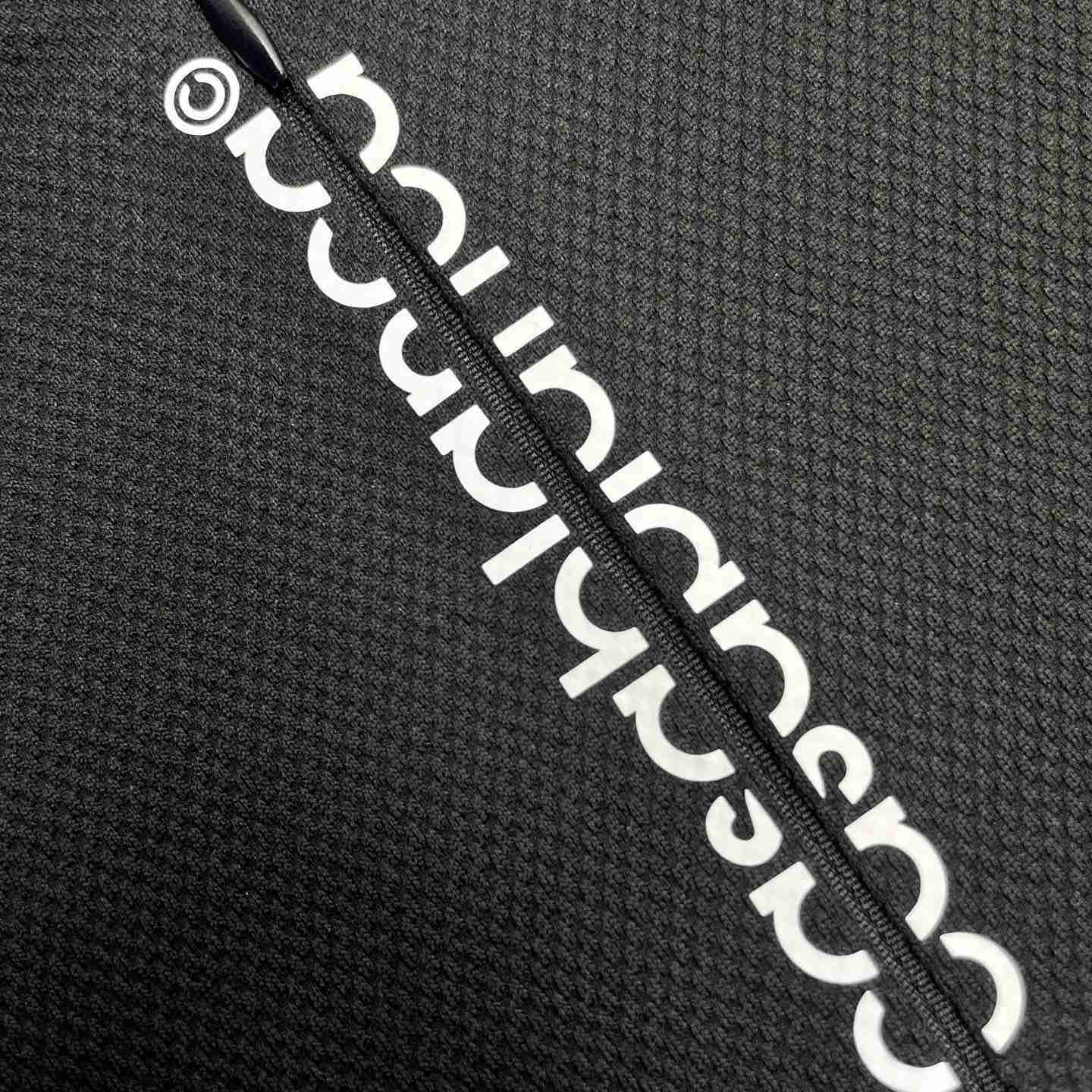 Casablanca Pique Quarter Zip Short Sleeve Polo Shirt C1182 - DesignerGu