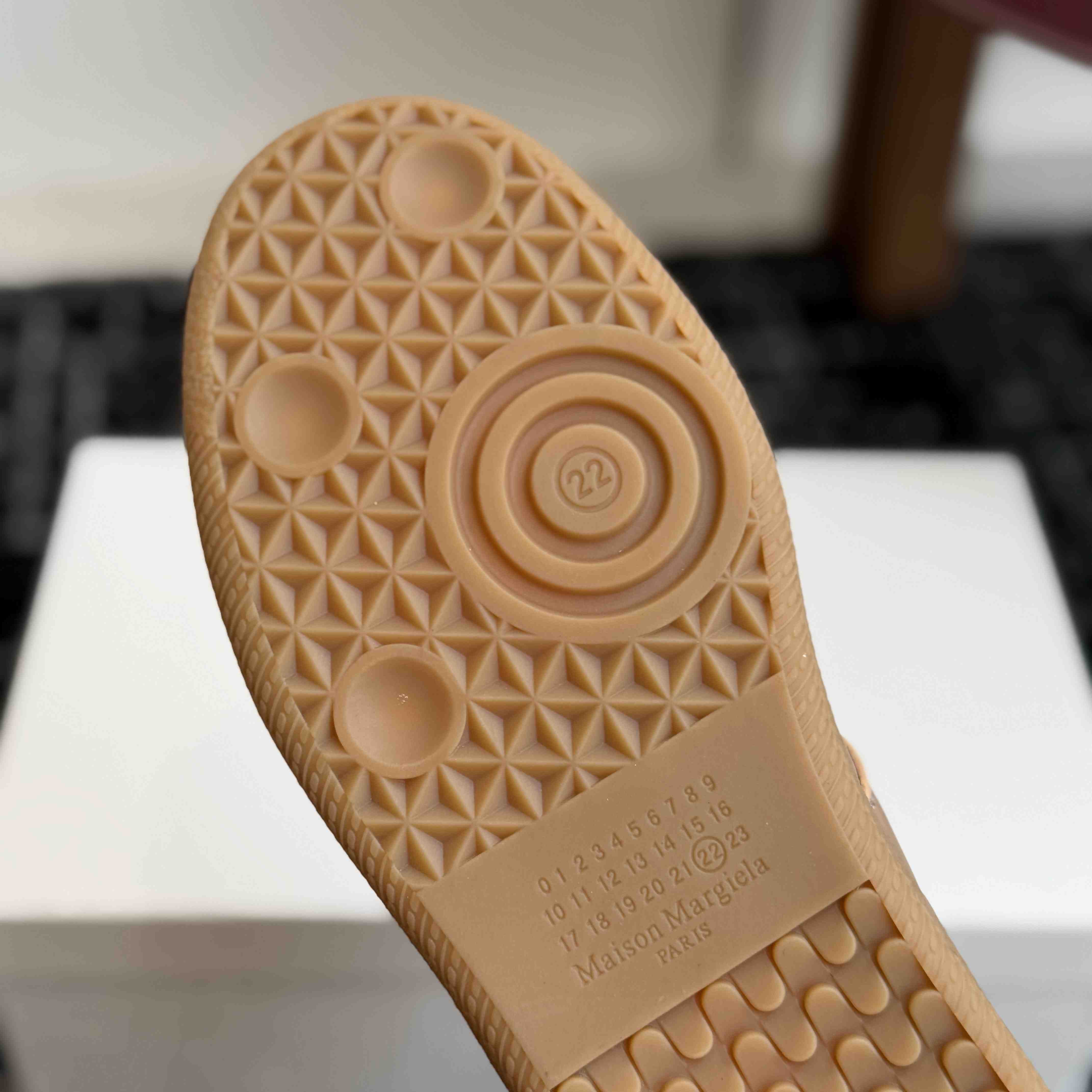 Maison Margiela Leather Replica Sneakers - DesignerGu