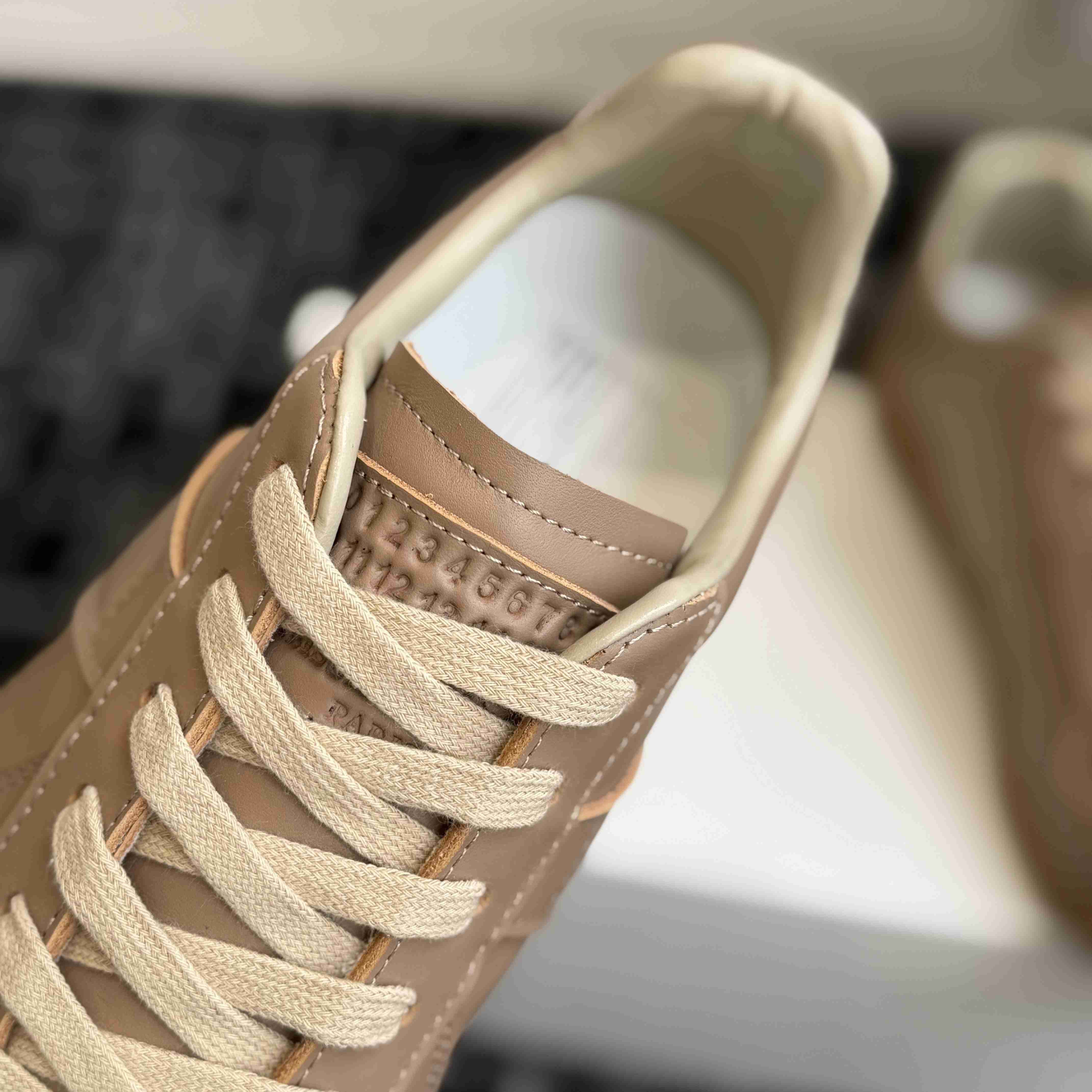 Maison Margiela Leather Replica Sneakers - DesignerGu