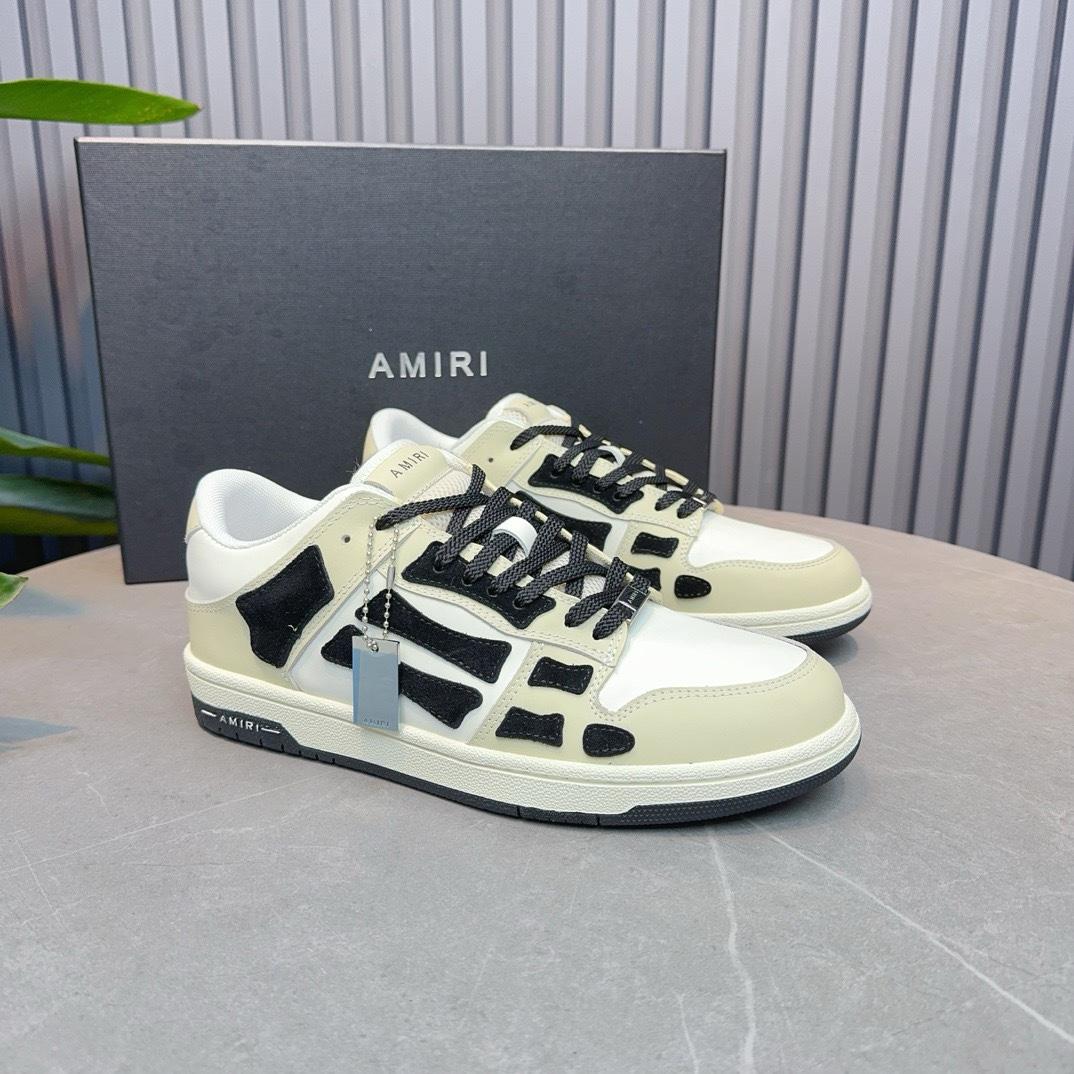 Amiri Gray Tie Dye Skel Top Low Sneakers - DesignerGu