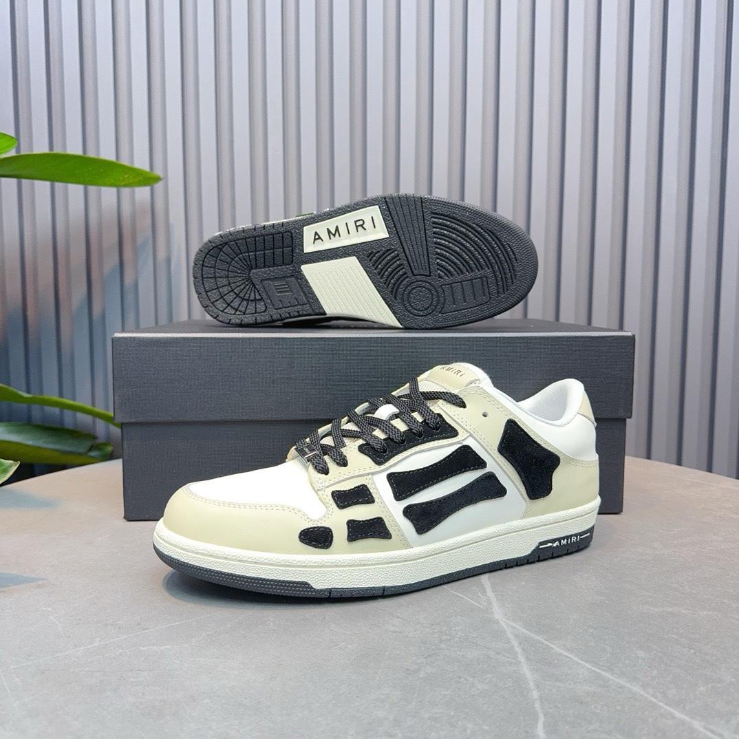 Amiri Gray Tie Dye Skel Top Low Sneakers - DesignerGu